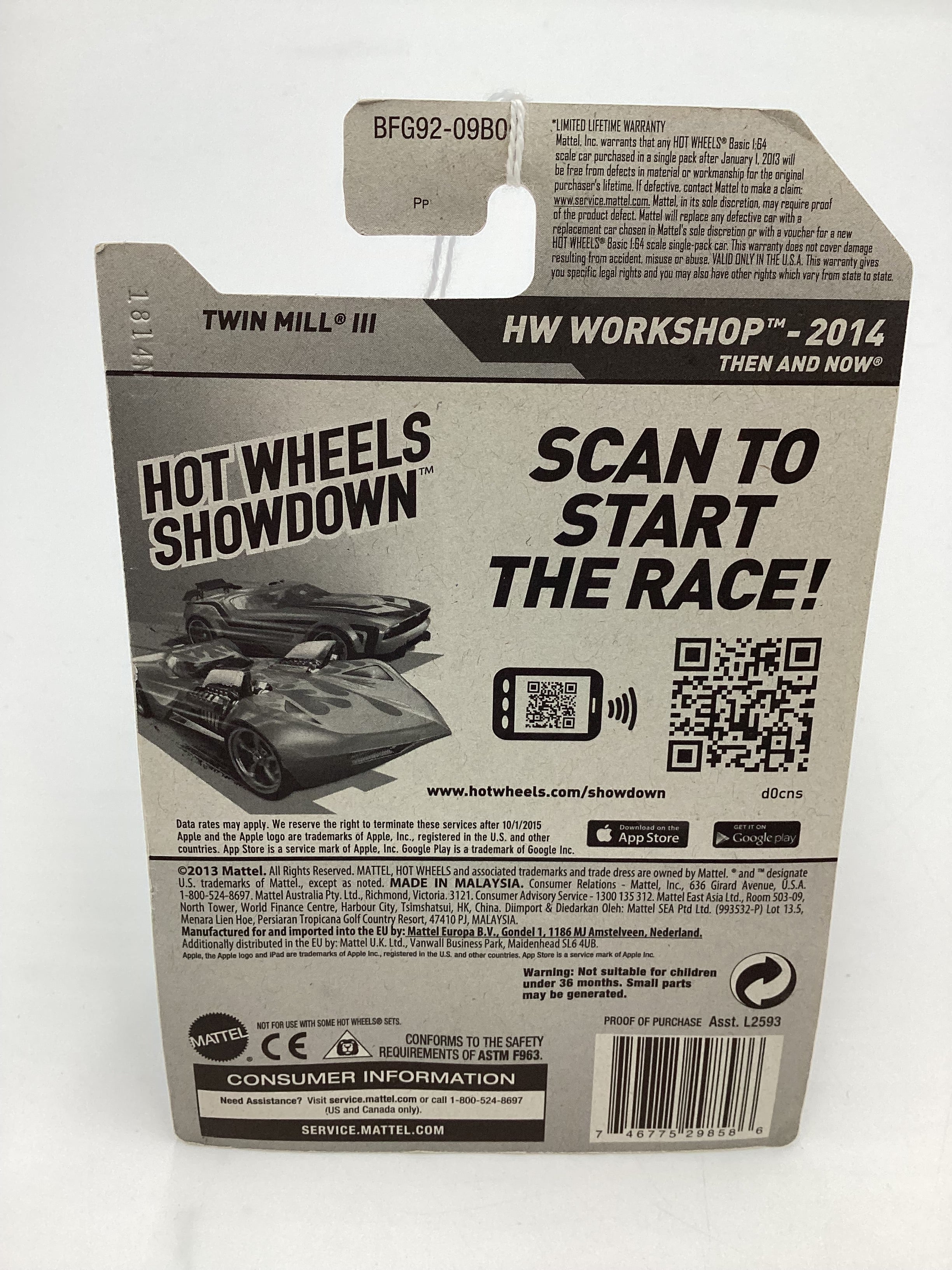 2014 Hot Wheels Walmart Exclusive Zamac 017 #226 Twin Mill III 143D - Image 7
