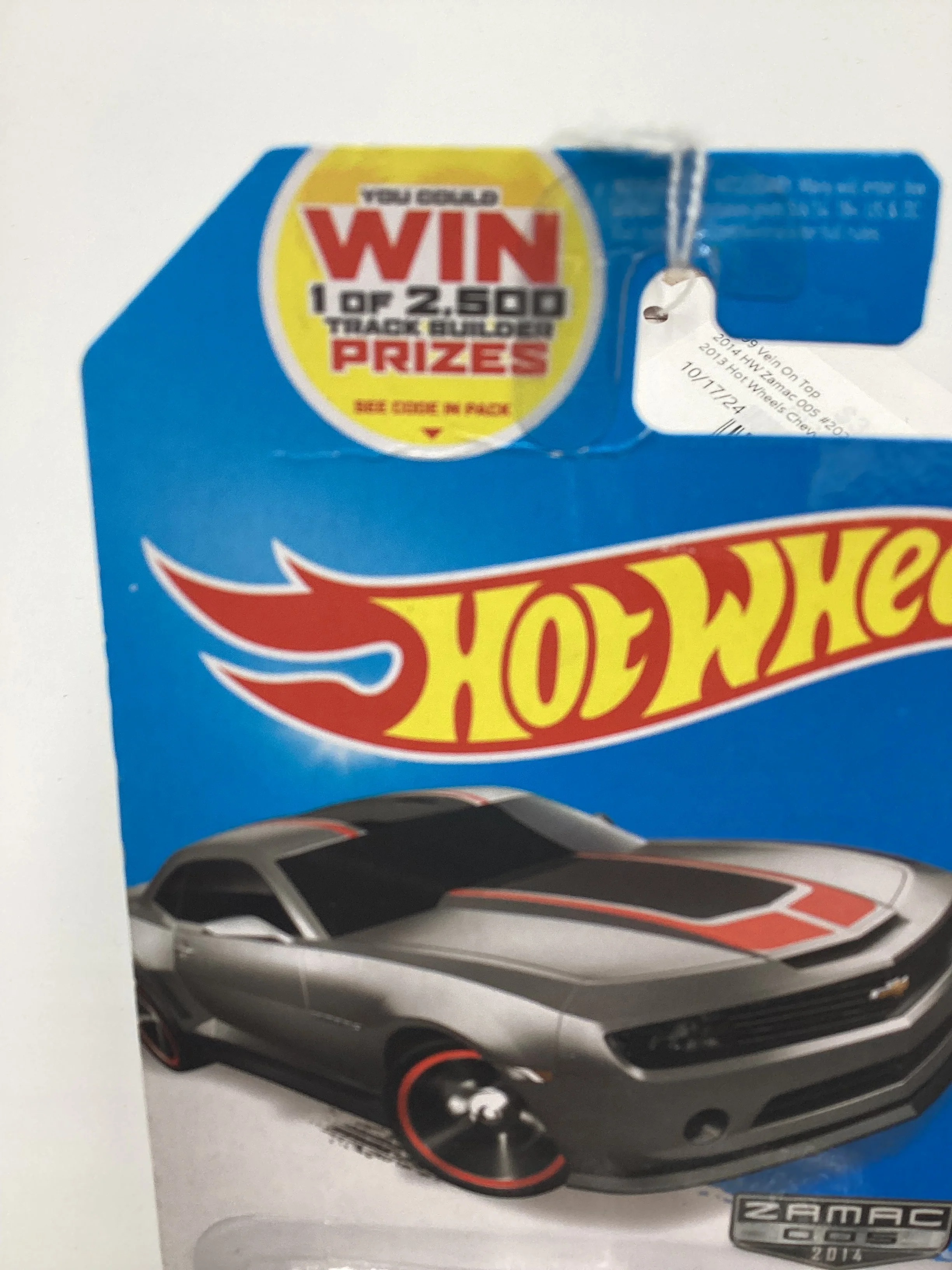 2014 Hot Wheels Zamac 005 #202 2013 Hot Wheels Chevy Camaro Special Edition Vein on Top 148G - Image 7