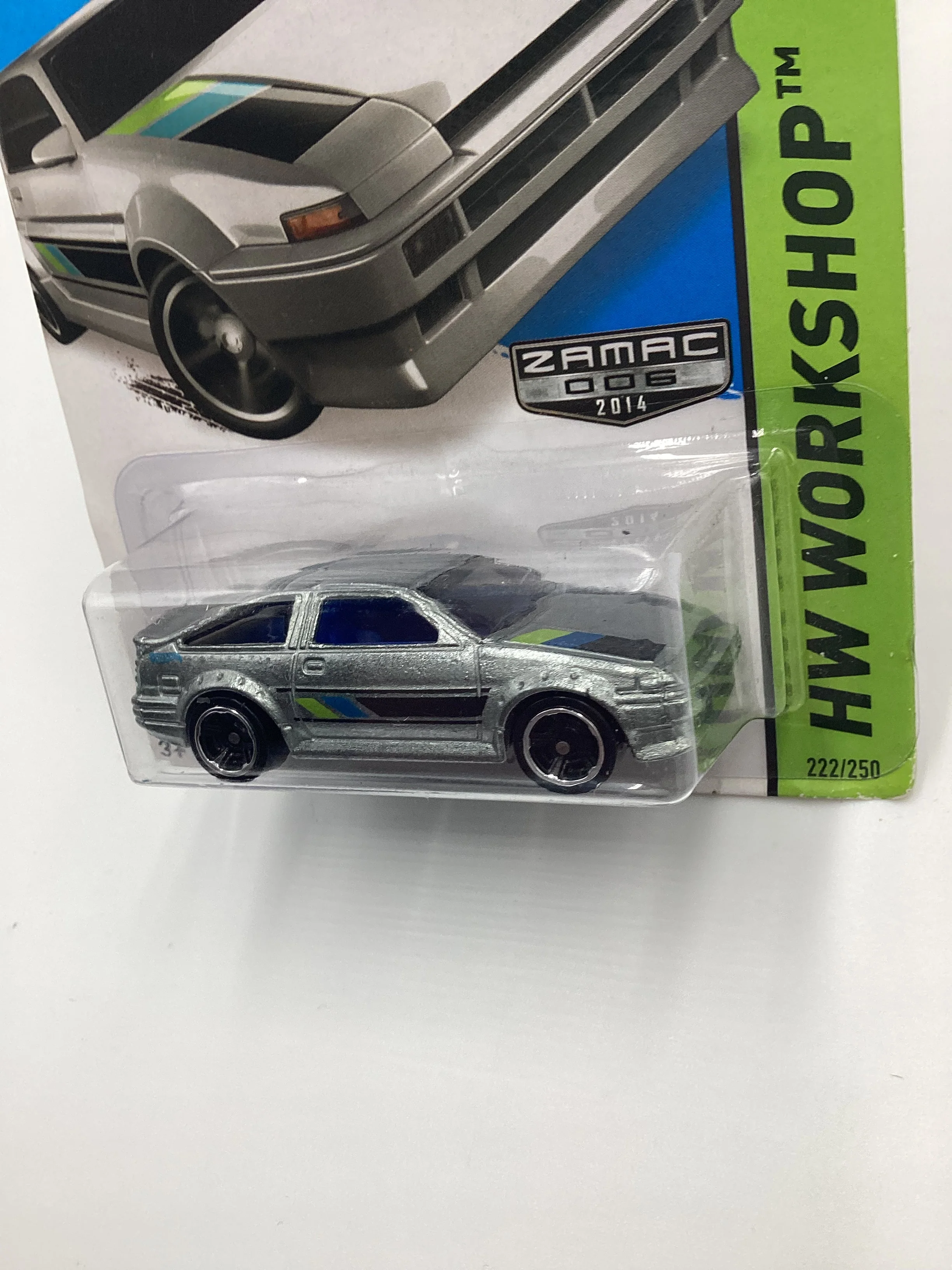2014 Hot Wheels Zamac 006 #222 Toyota AE86 Corolla 148C - Image 4