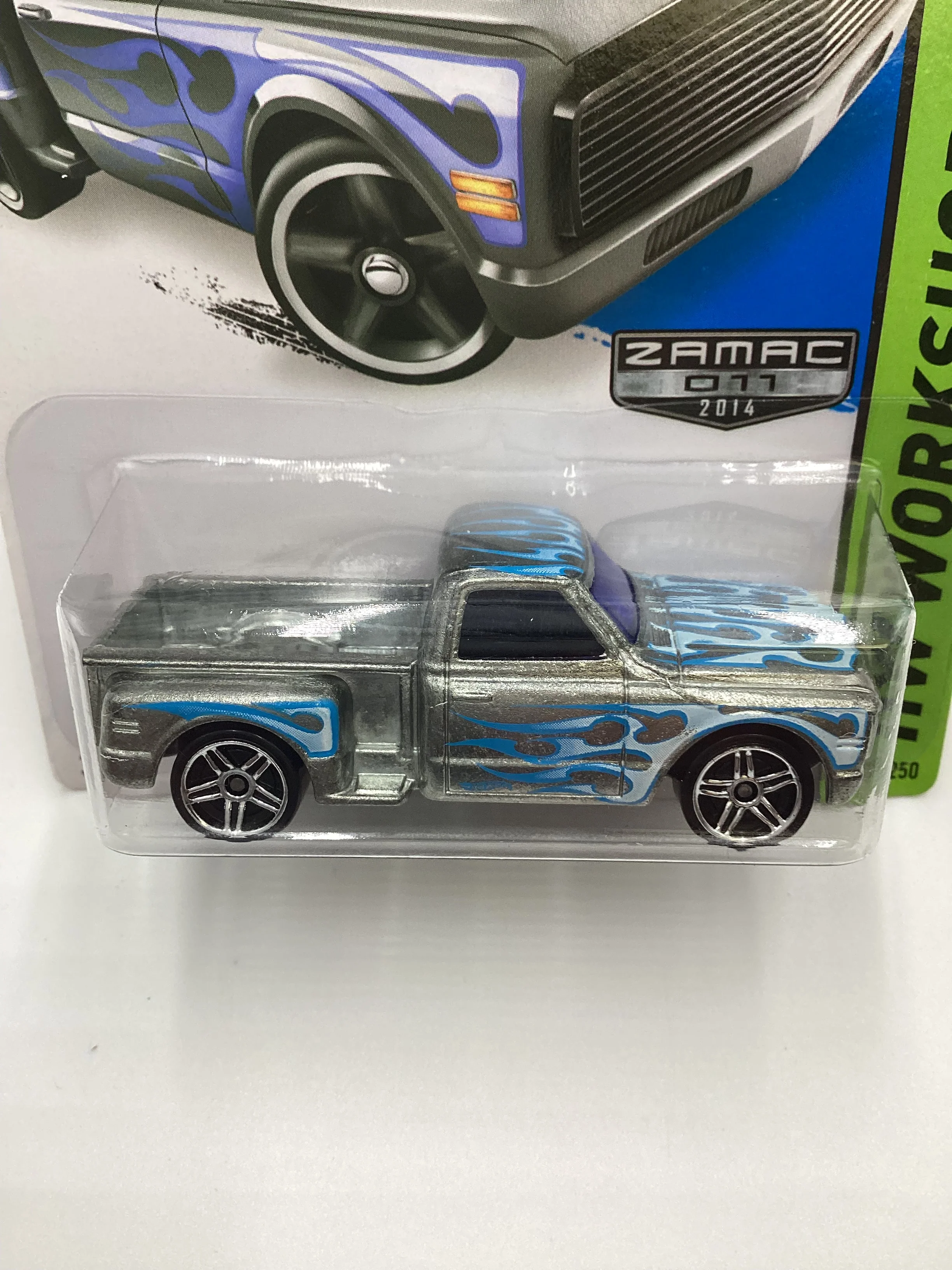 2014 Hot Wheels Zamac 011 #217 Custom 69 Chevy Pickup 149G - Image 3