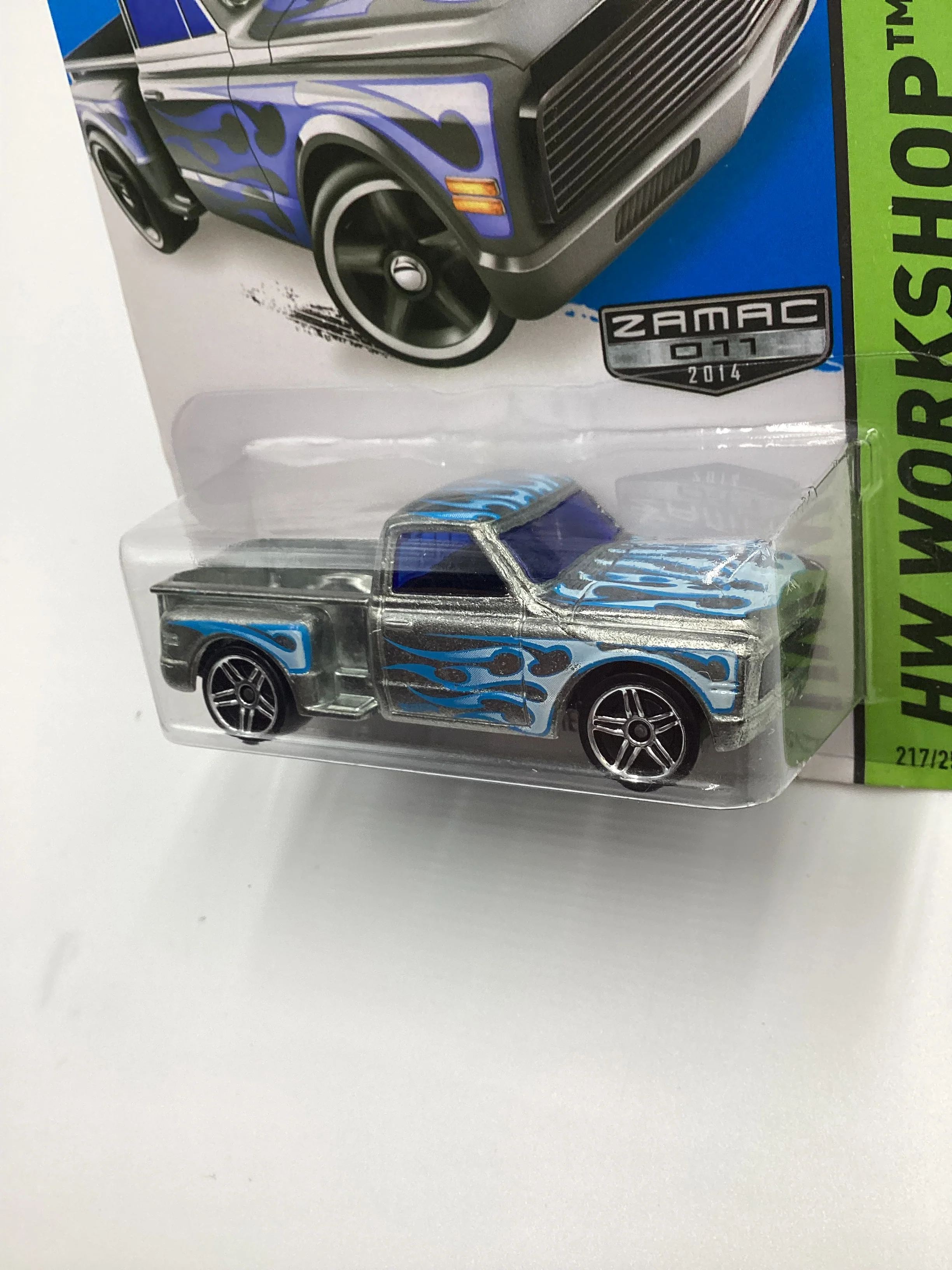 2014 Hot Wheels Zamac 011 #217 Custom 69 Chevy Pickup 149G - Image 4