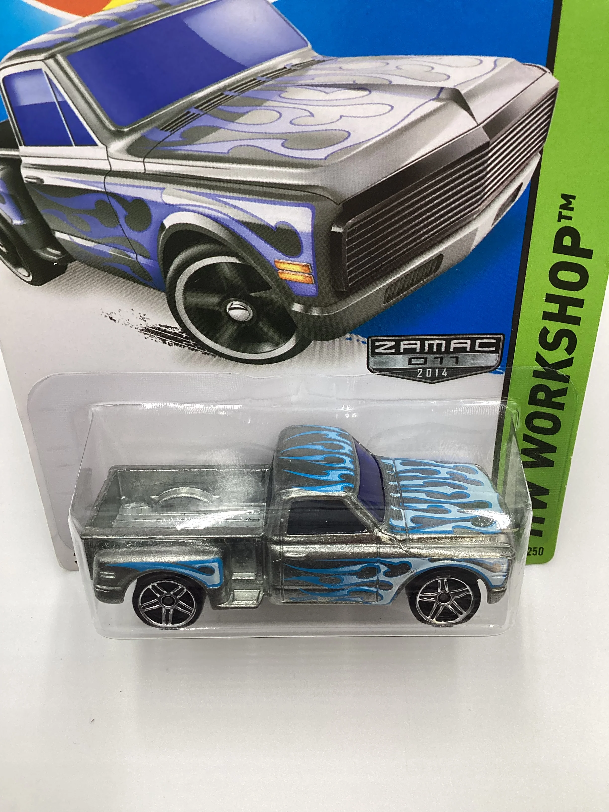 2014 Hot Wheels Zamac 011 #217 Custom 69 Chevy Pickup 149G - Image 6