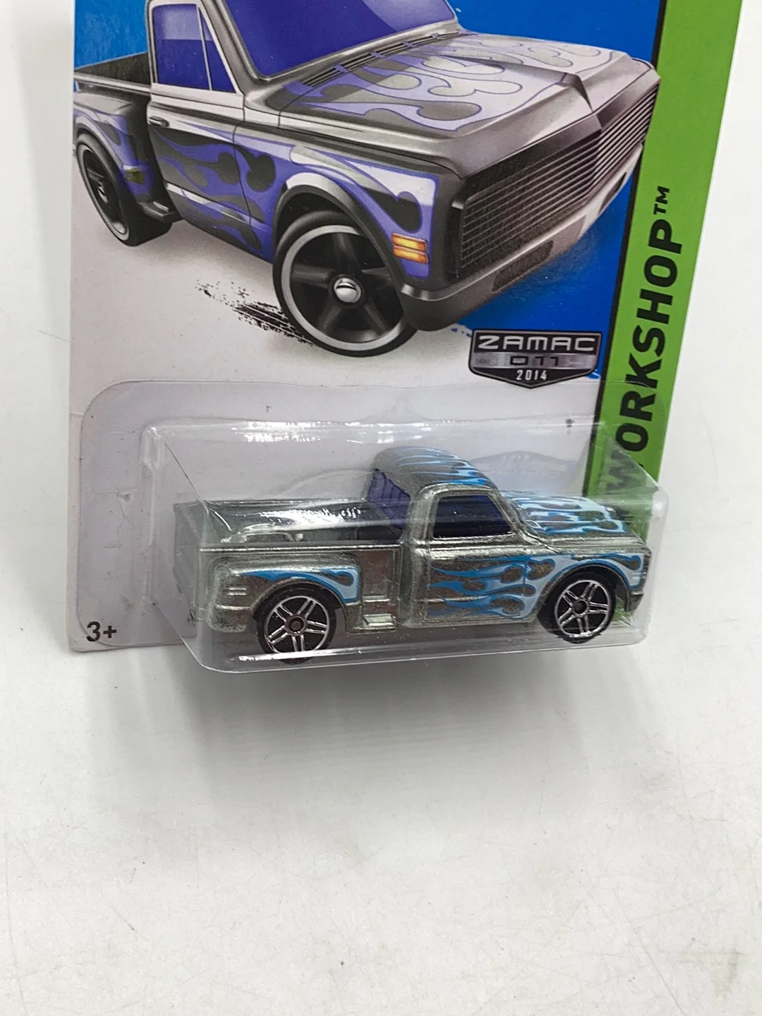2014 Hot Wheels Zamac #11 Custom 69 Chevy Pickup #217 147E - Image 4