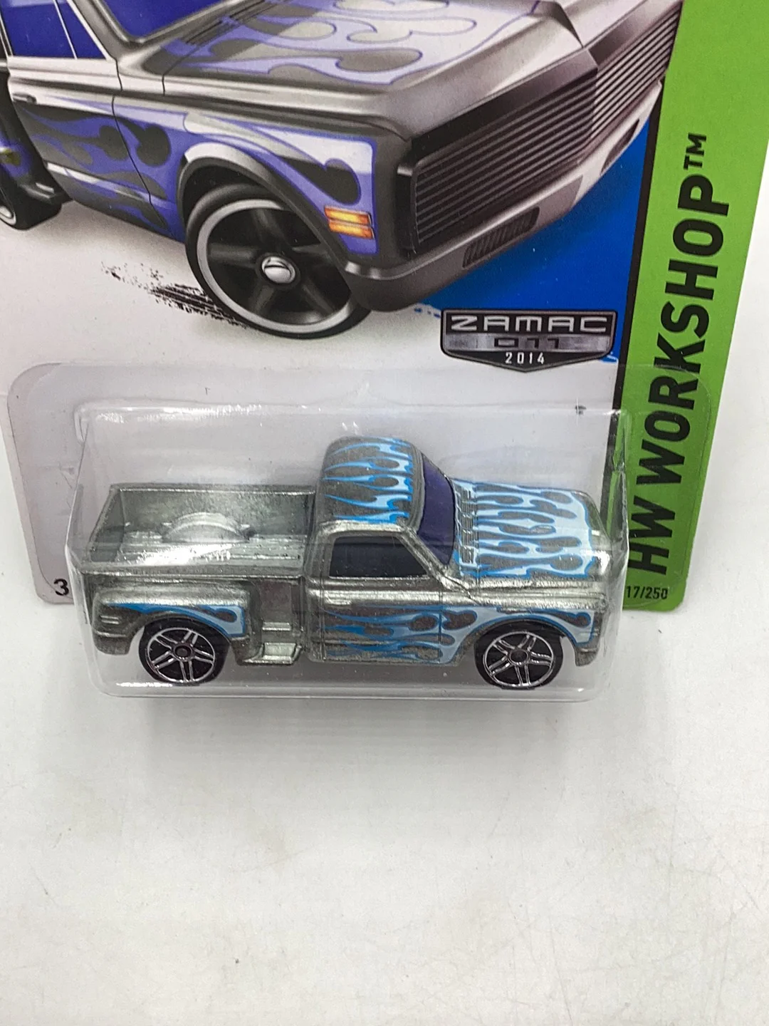 2014 Hot Wheels Zamac #11 Custom 69 Chevy Pickup #217 147E - Image 6