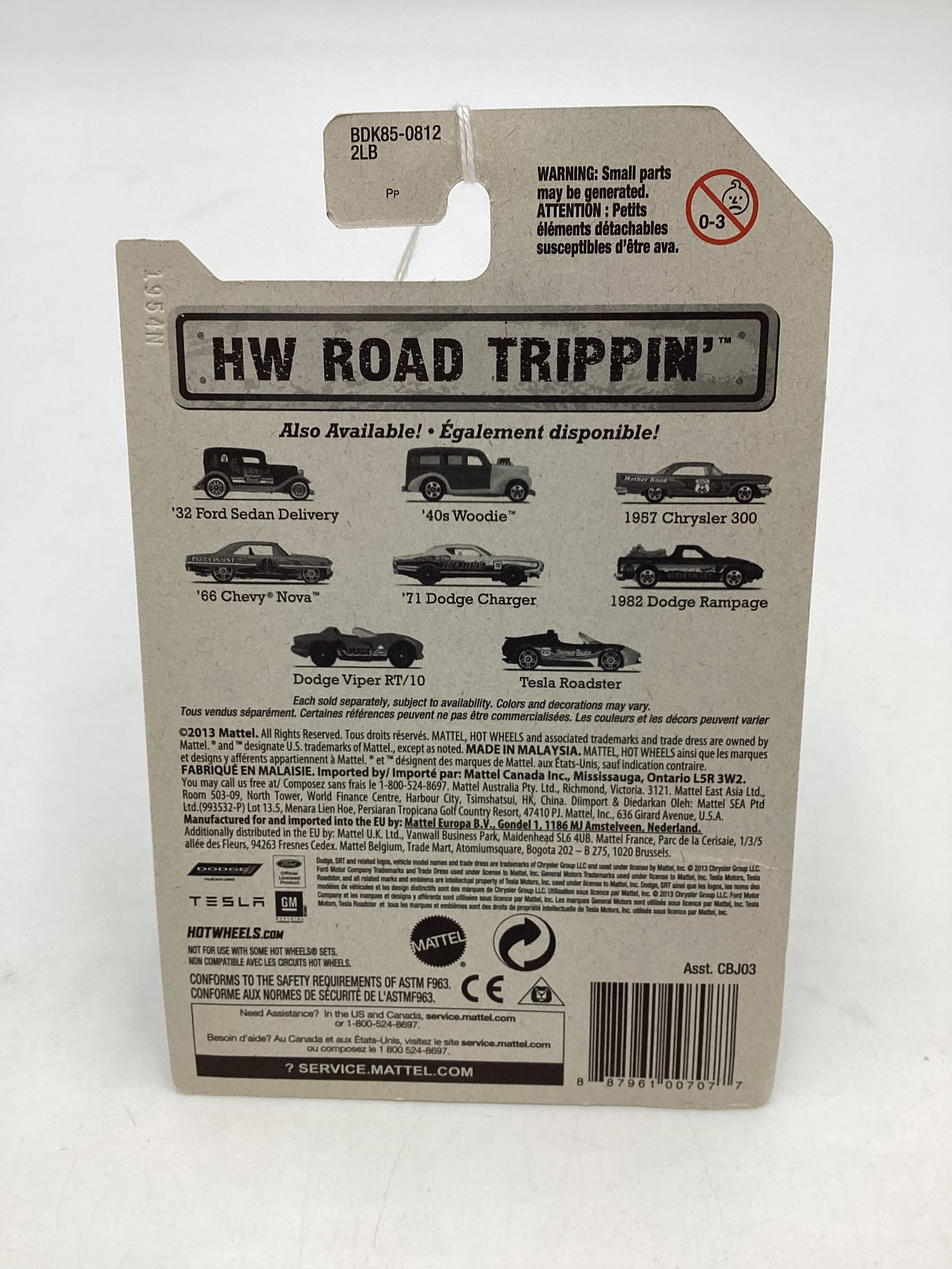 2014 HW Road Trippin #15 66 Chevy Nova Green 161C - Image 7