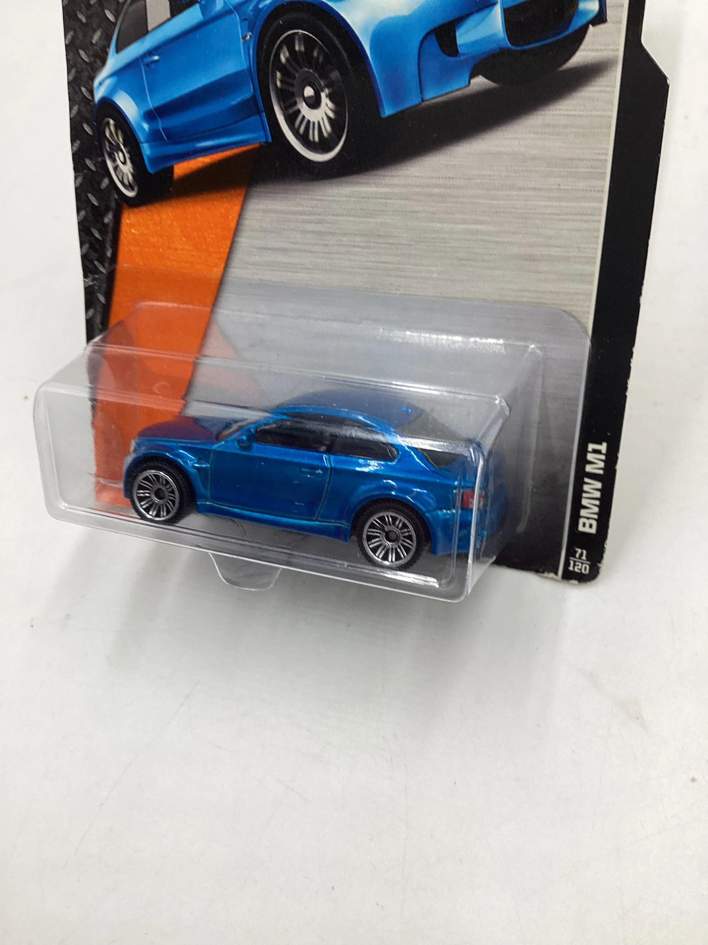 2014 Matchbox Adventure City #71 BMW M1 Blue 208F - Image 4