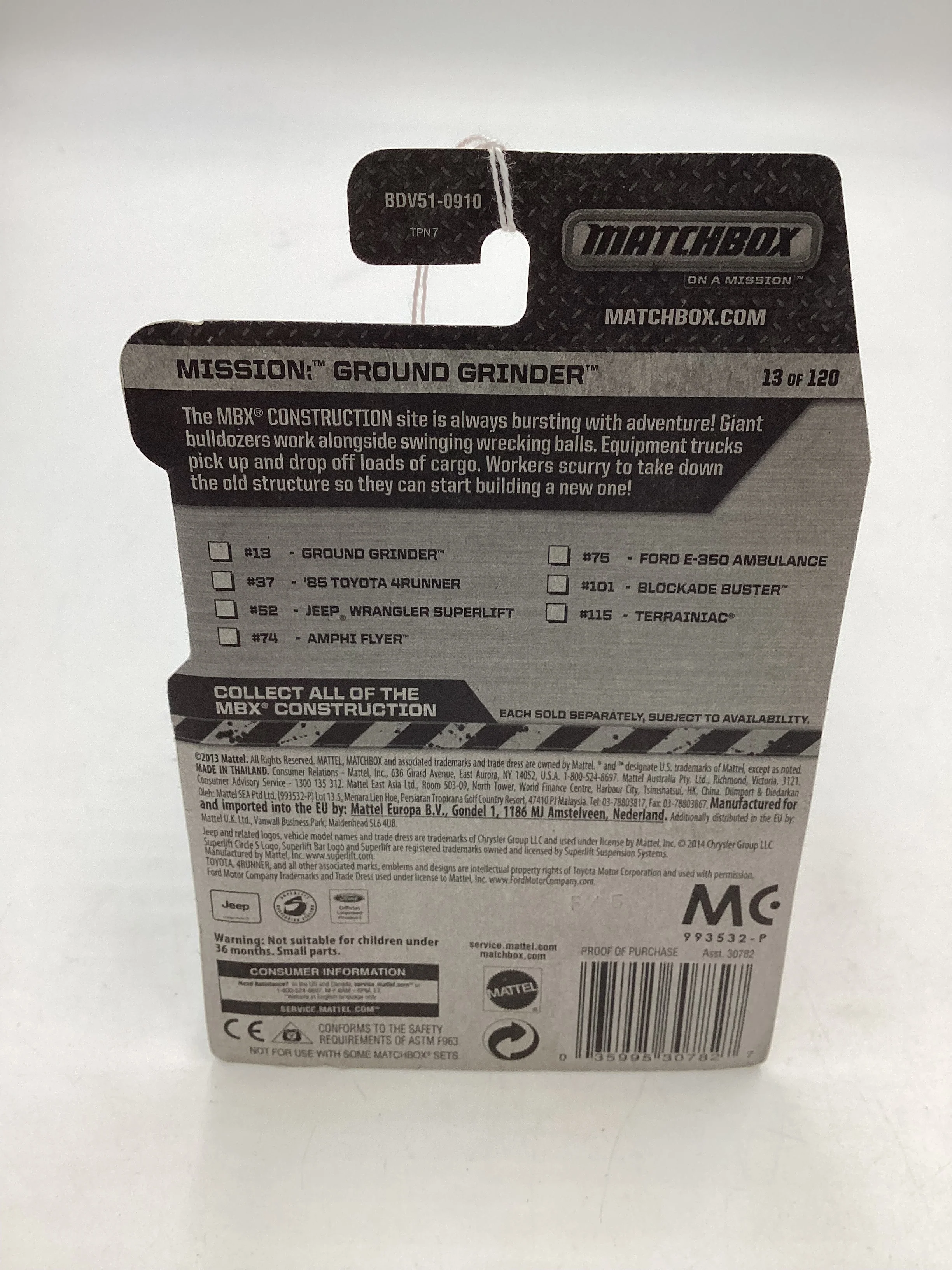 2014 MB #13 *Crease on Right* Ground Grinder INC 210D - Image 4