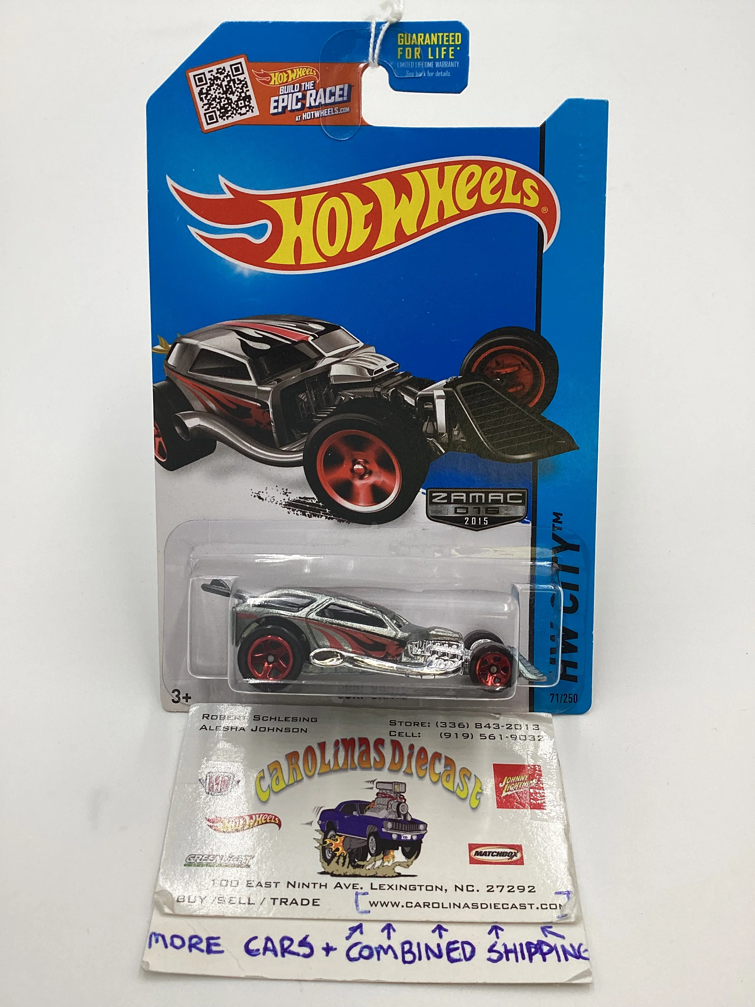 2015 Hot Wheels 016 ZAMAC #71 SURF CRATE 143F