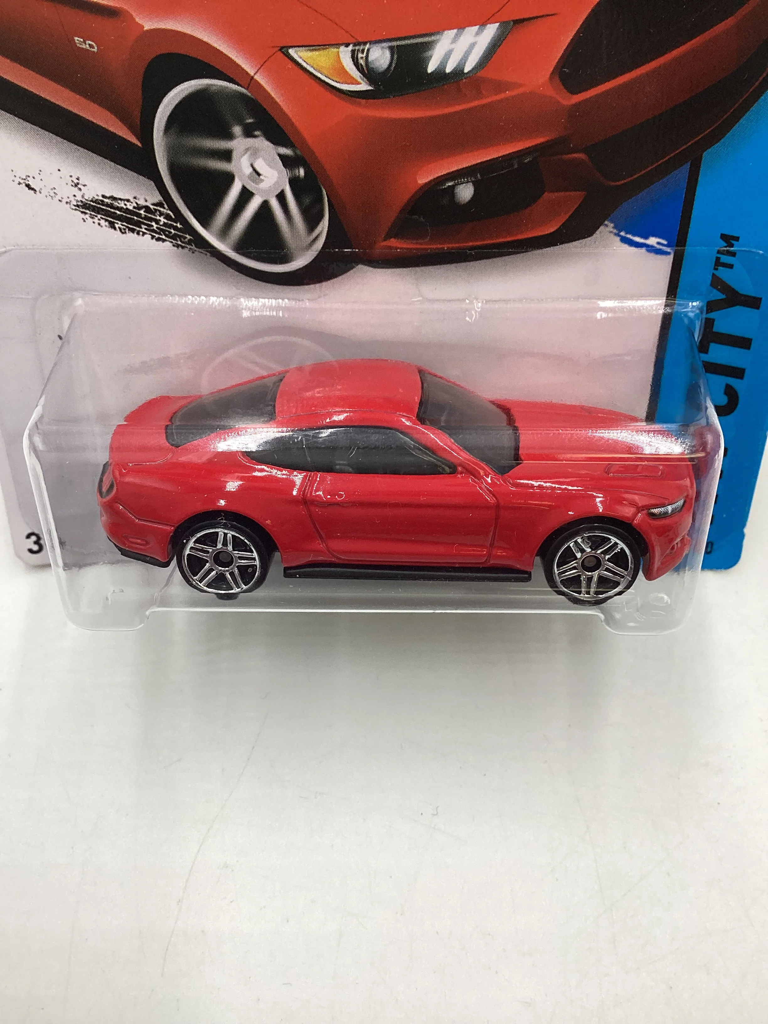 2015 Hot Wheels #100 2015 Ford Mustang GT Red 28E - Image 3