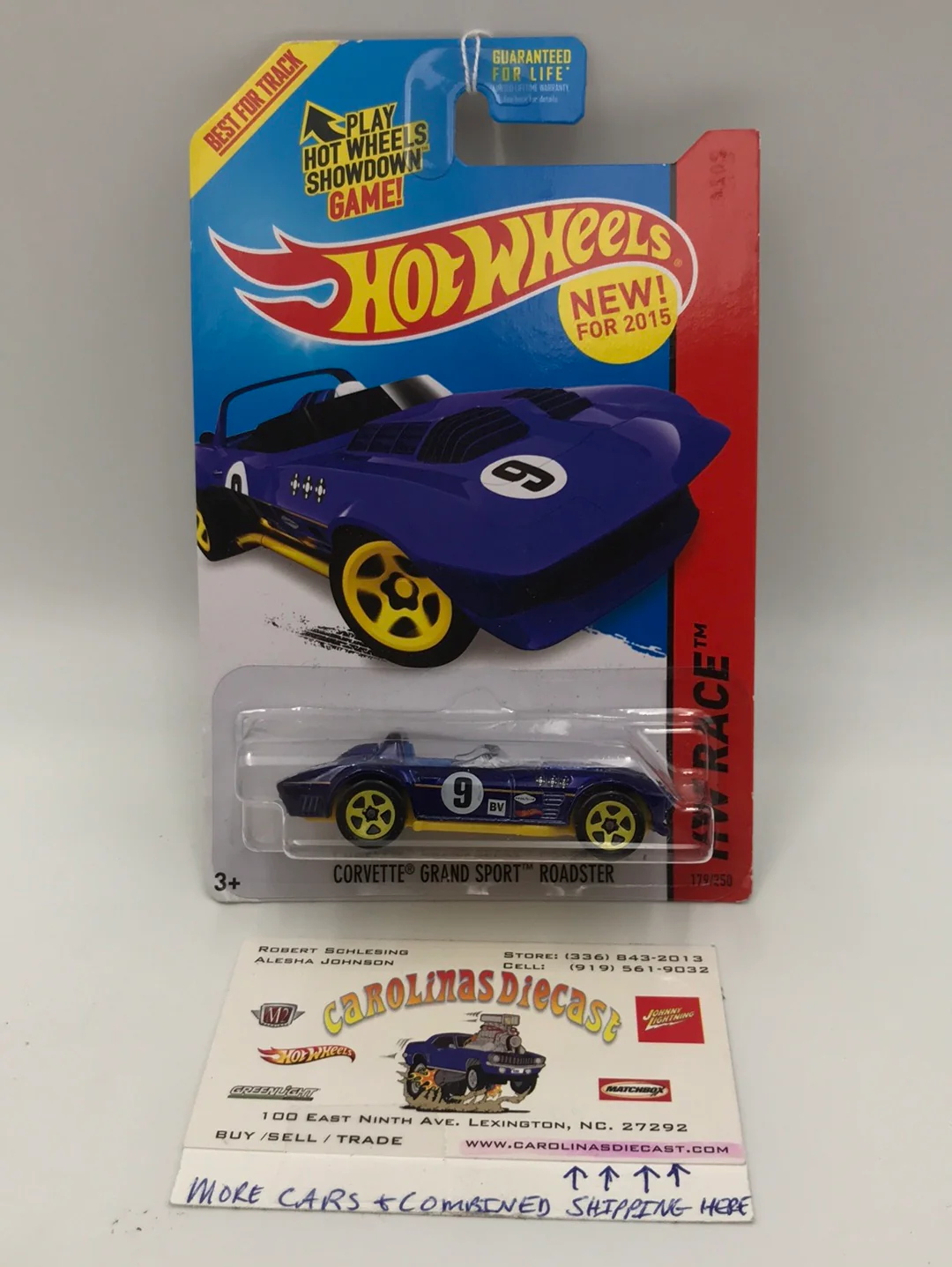 2015 Hot Wheels #179 Corvette Grand Sport Roadster 18E