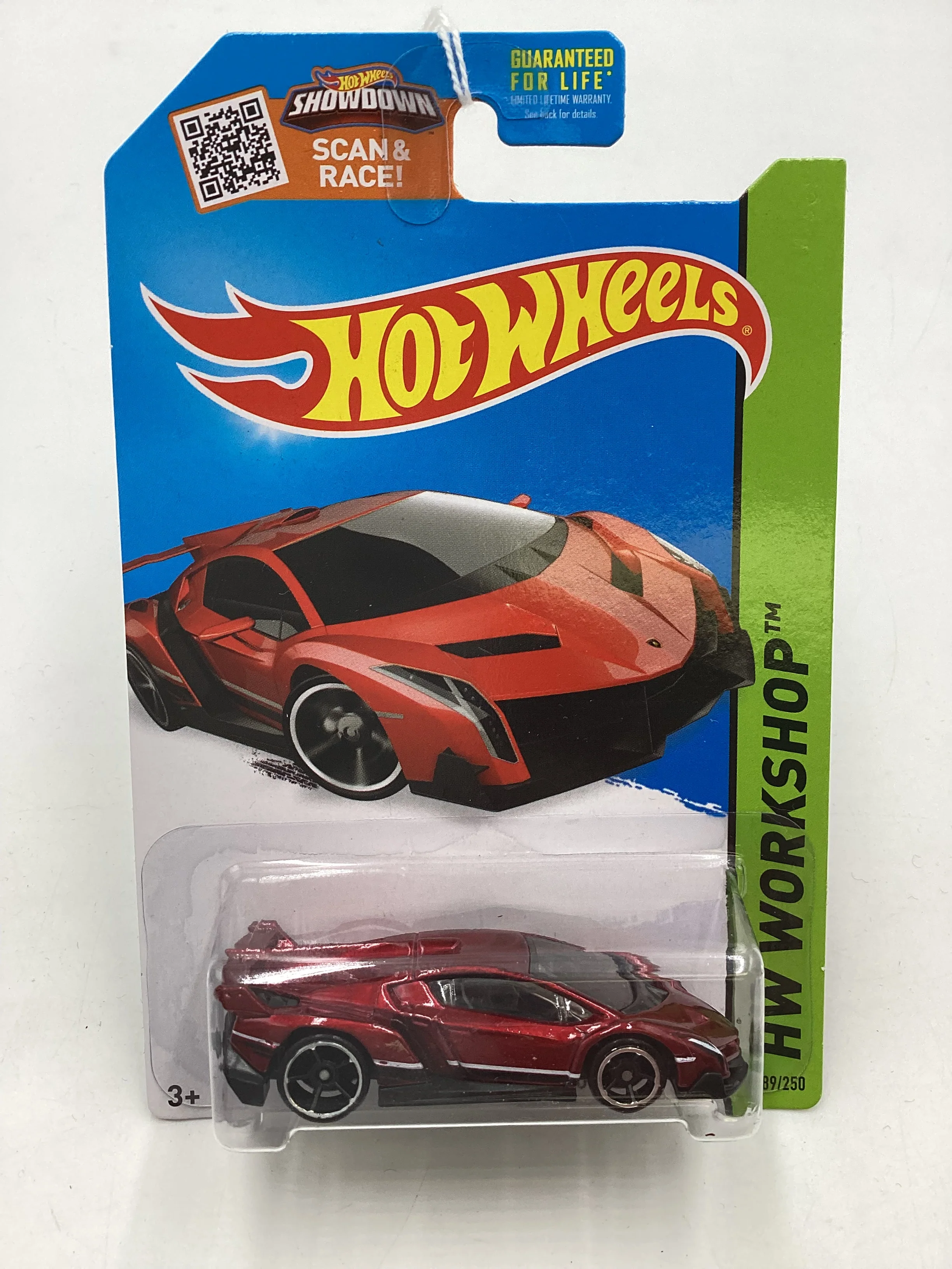 2015 Hot Wheels #189 Lamborghini Veneno Red 101B - Image 2