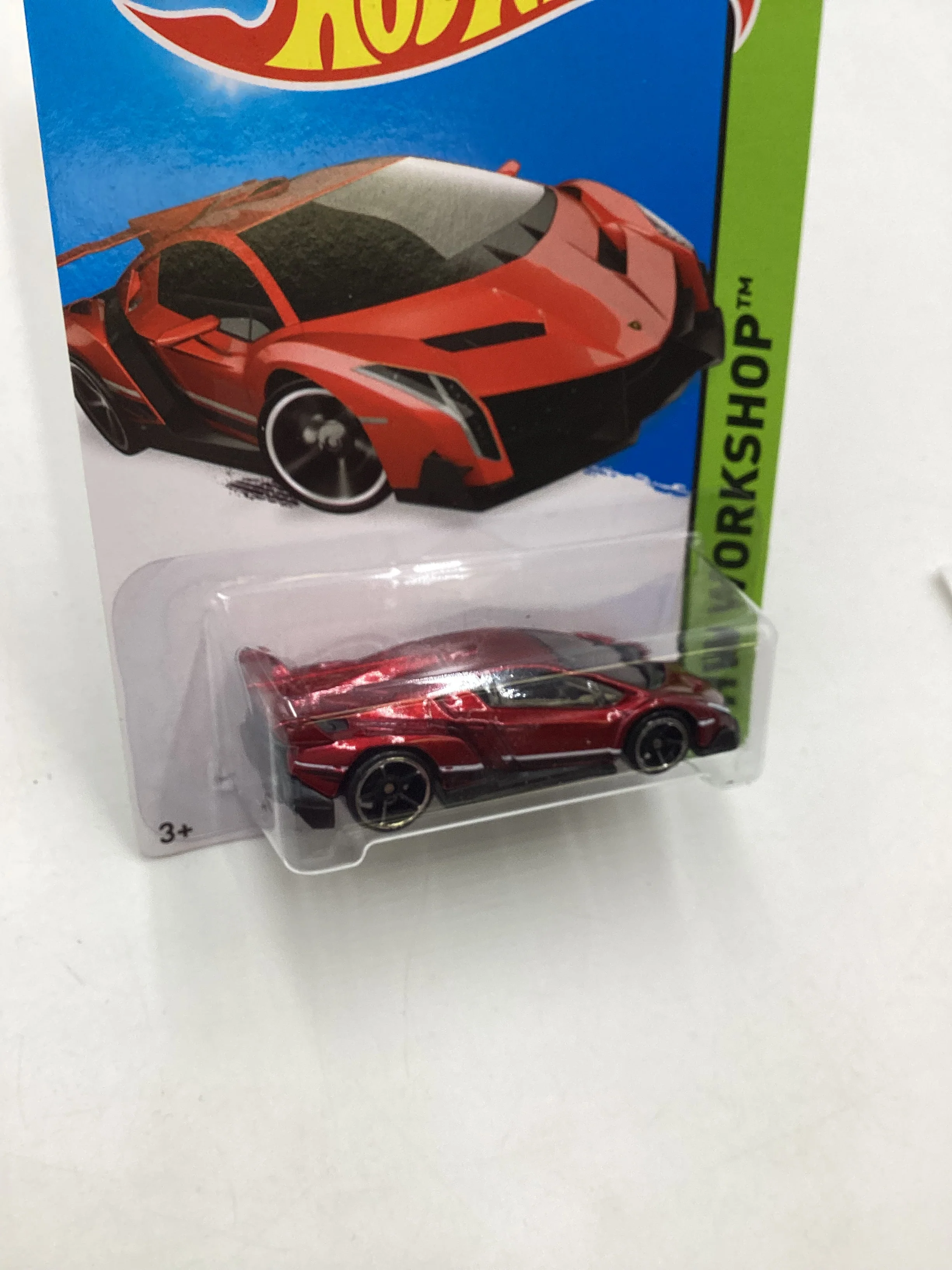 2015 Hot Wheels #189 Lamborghini Veneno Red 101B - Image 5