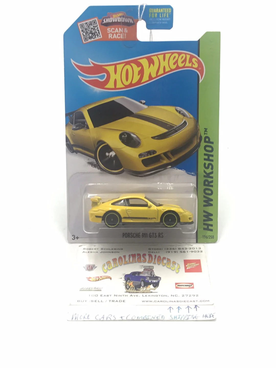 2015 Hot Wheels #196 Porsche 911 GT3  PP1