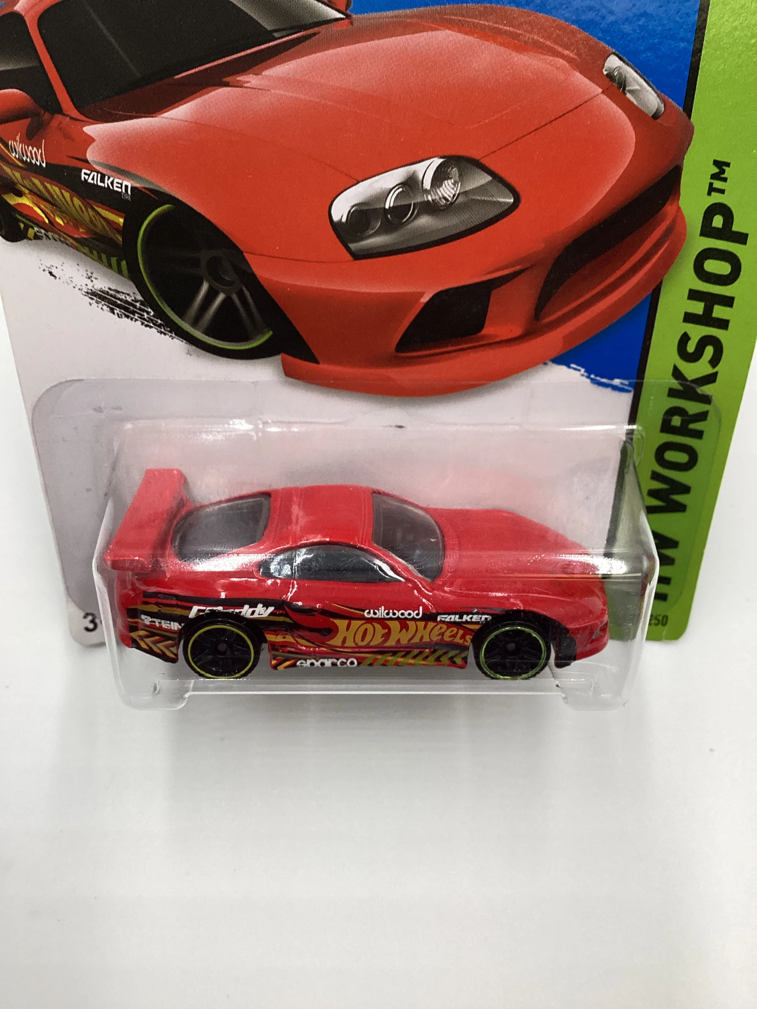 2015 Hot wheels #201 Red Toyota Supra - Image 7