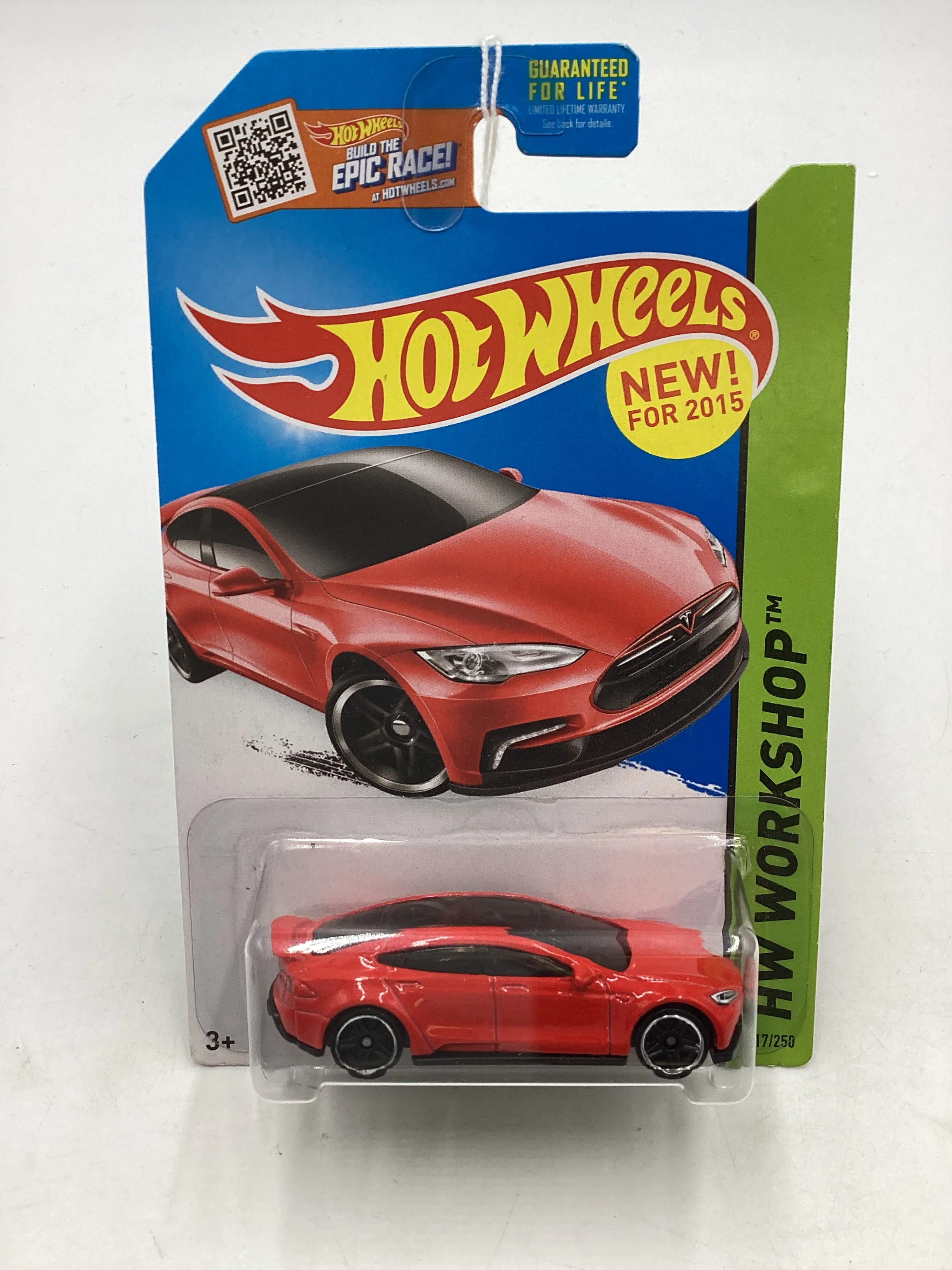 2015 Hot Wheels #217 Tesla Model S 50A - Image 2