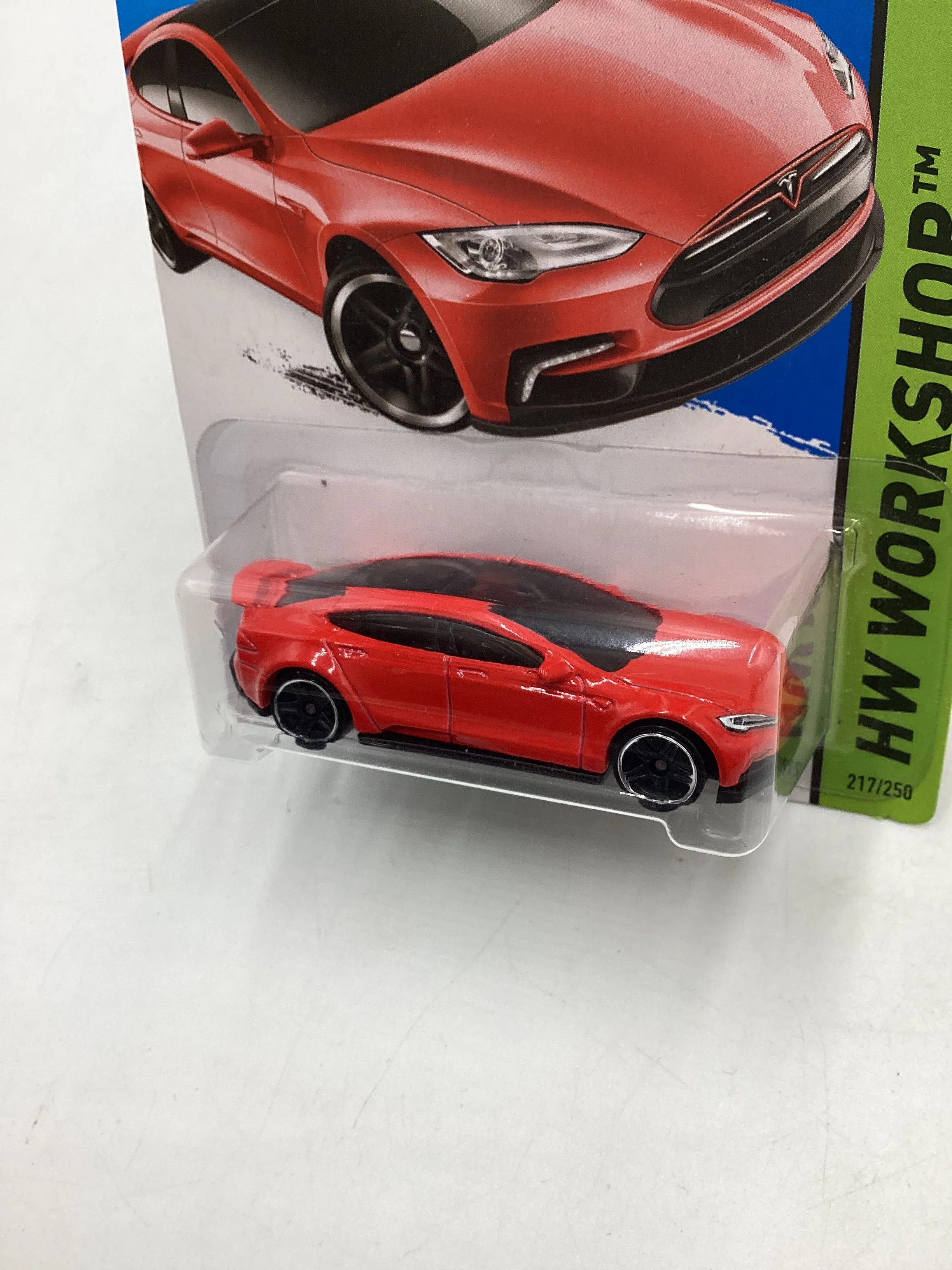 2015 Hot Wheels #217 Tesla Model S 50A - Image 5