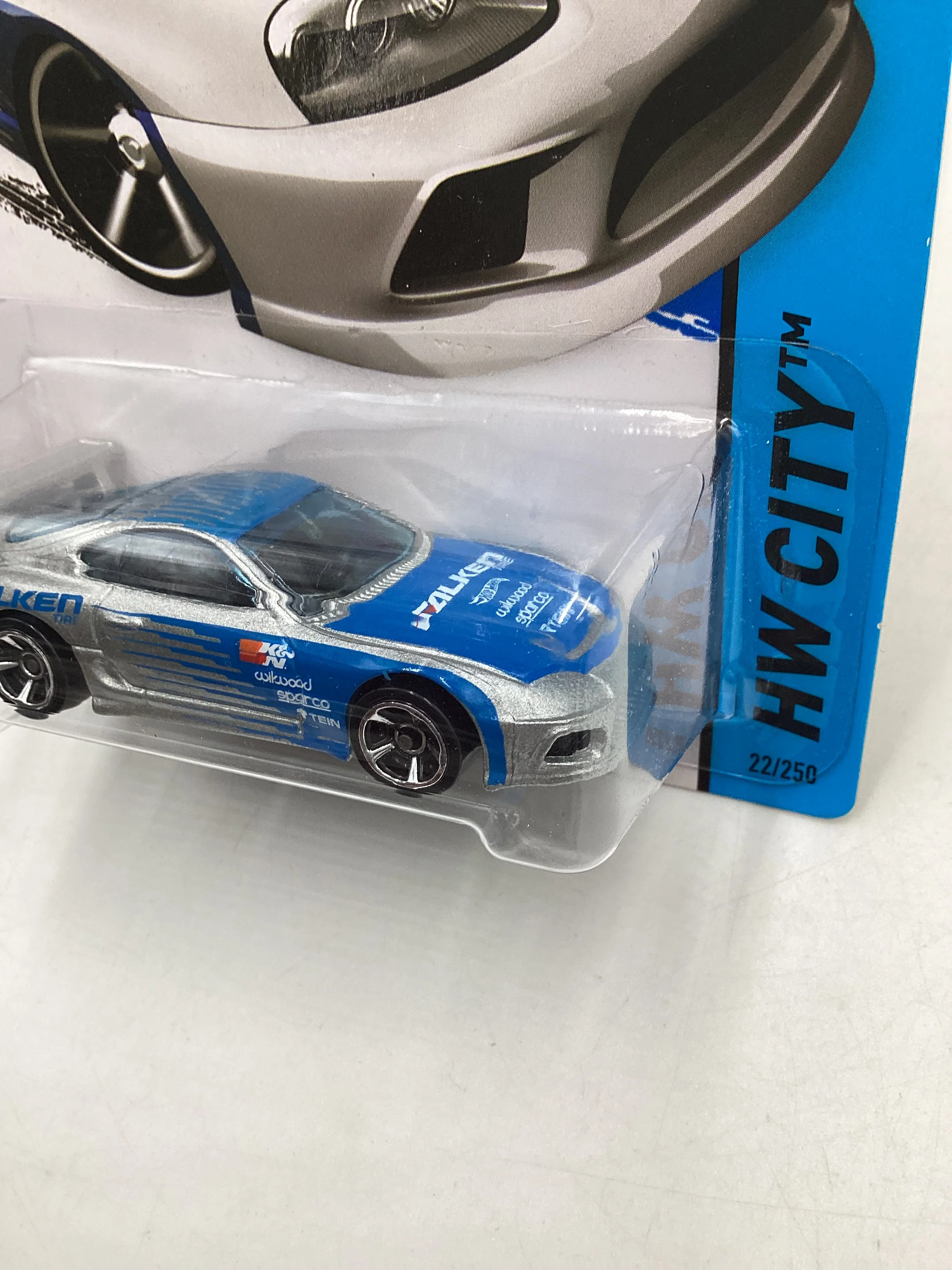2015 Hot wheels #22 Kmart Exclusive Toyota Supra with protector - Image 4