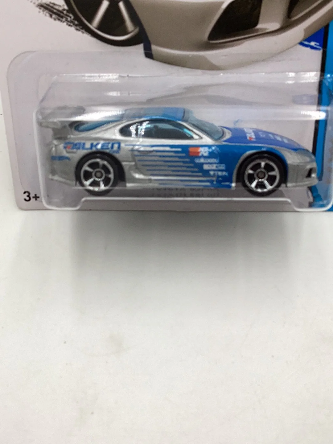 2015 Hot Wheels #22 Toyota Supra Kmart exclusive with protector - Image 2