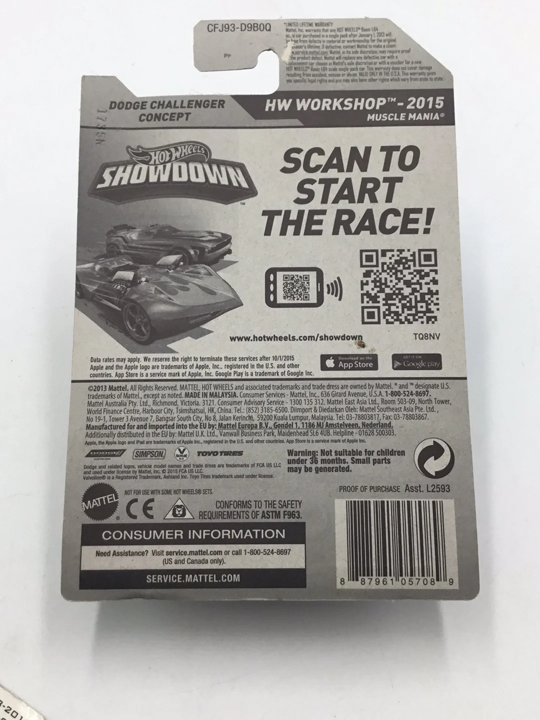 2015 Hot Wheels #234 ~ ZAMAC 017 ~ DODGE CHALLENGER CONCEPT DD8 - Image 6