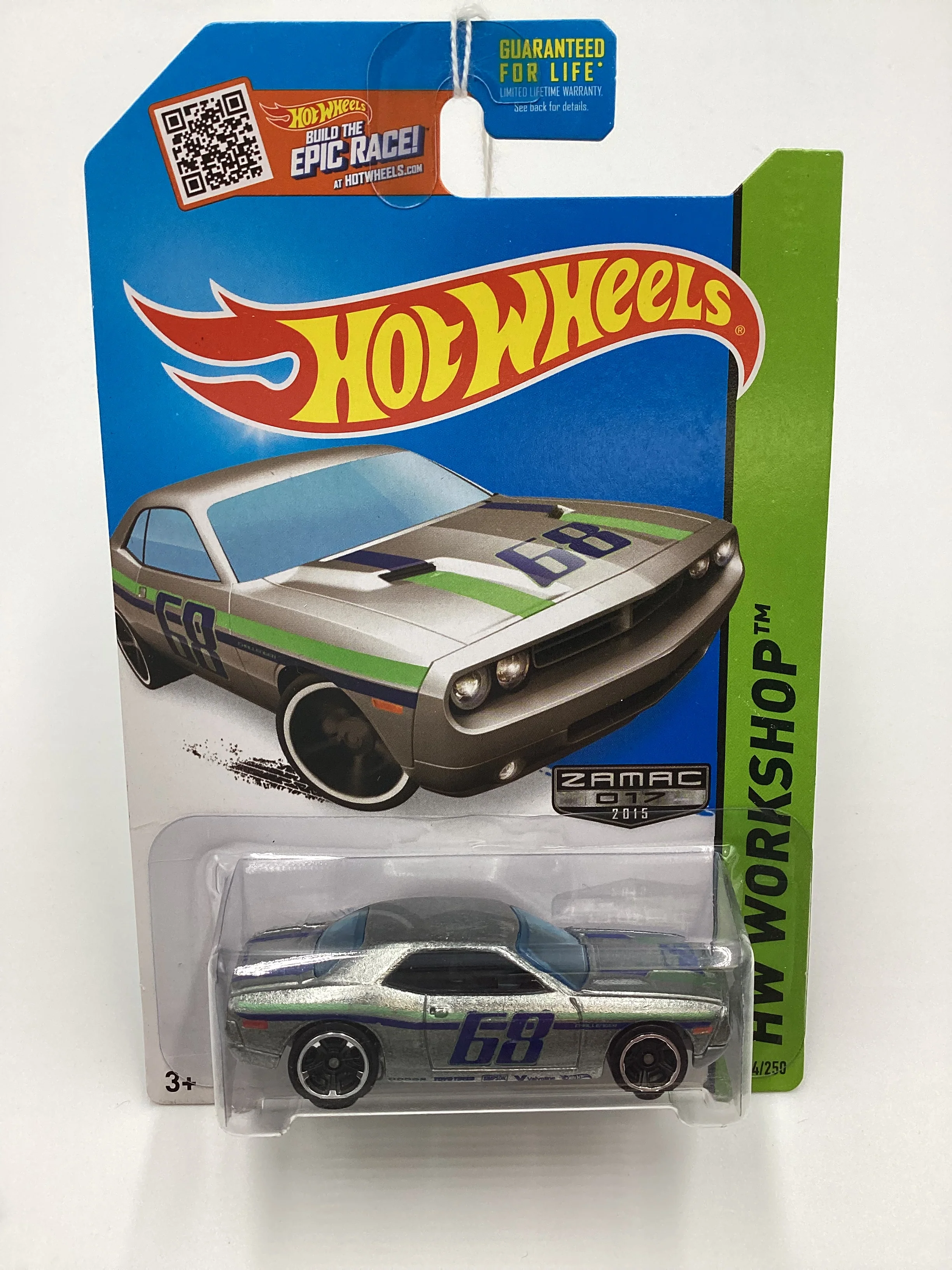 2015 Hot Wheels #234 ~ ZAMAC 017 ~ DODGE CHALLENGER CONCEPT - Image 2