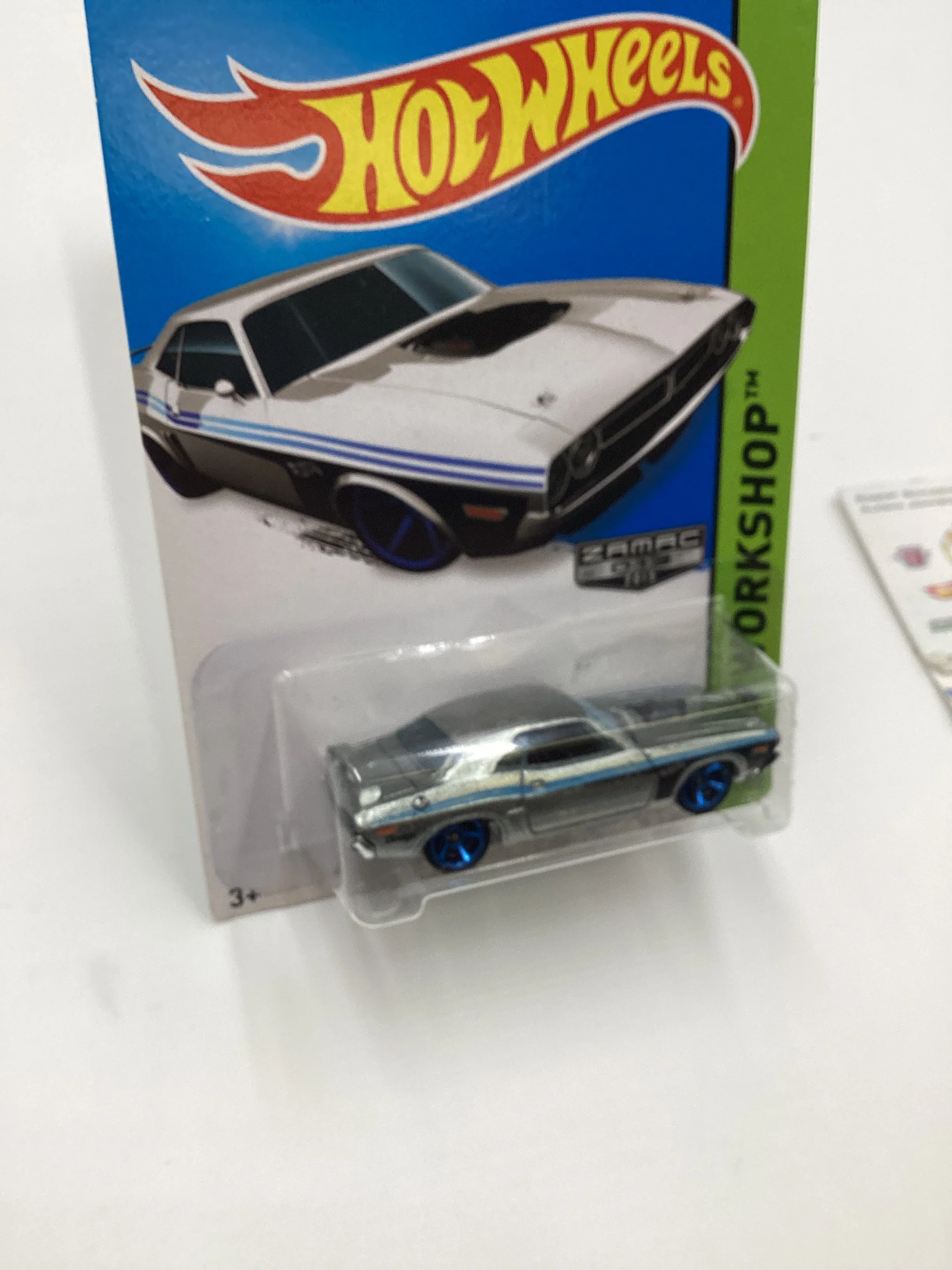 2015 Hot Wheels #227 ZAMAC 013 71 DODGE CHALLENGER 144D - Image 5