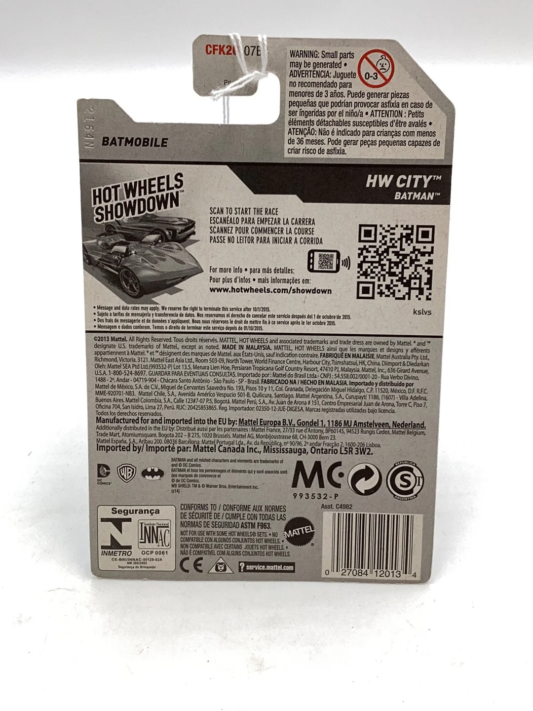 2015 Hot wheels #62 Batmobile 118A - Image 6