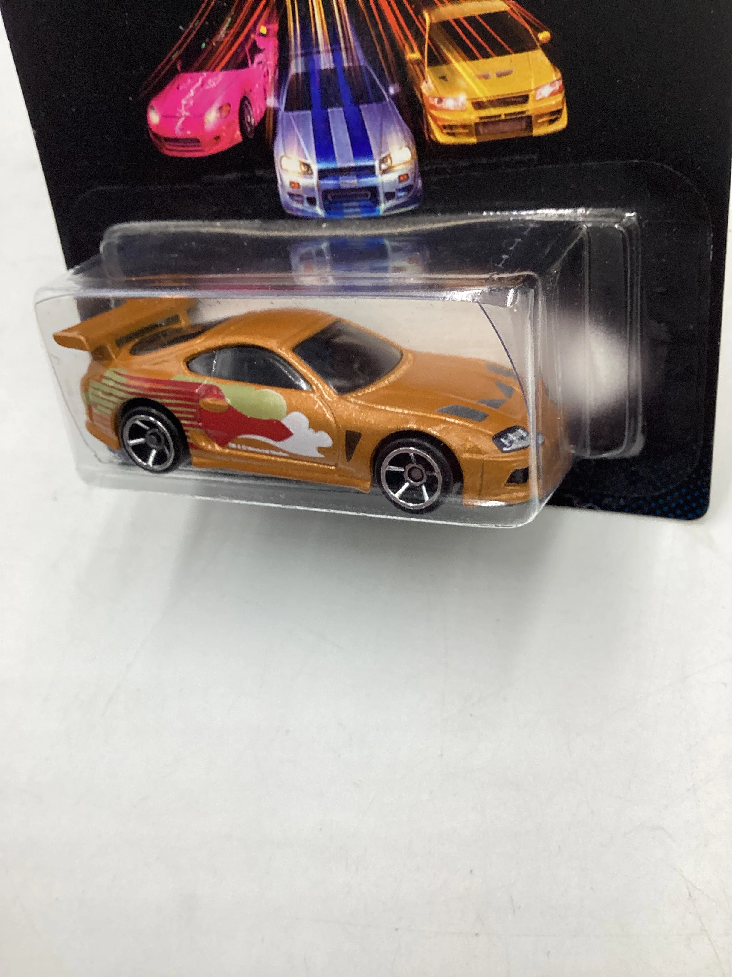 2015 Hot Wheels Fast & Furious 2 Fast 2 Furious 94 Toyota Supra #2 with protector 71A - Image 4