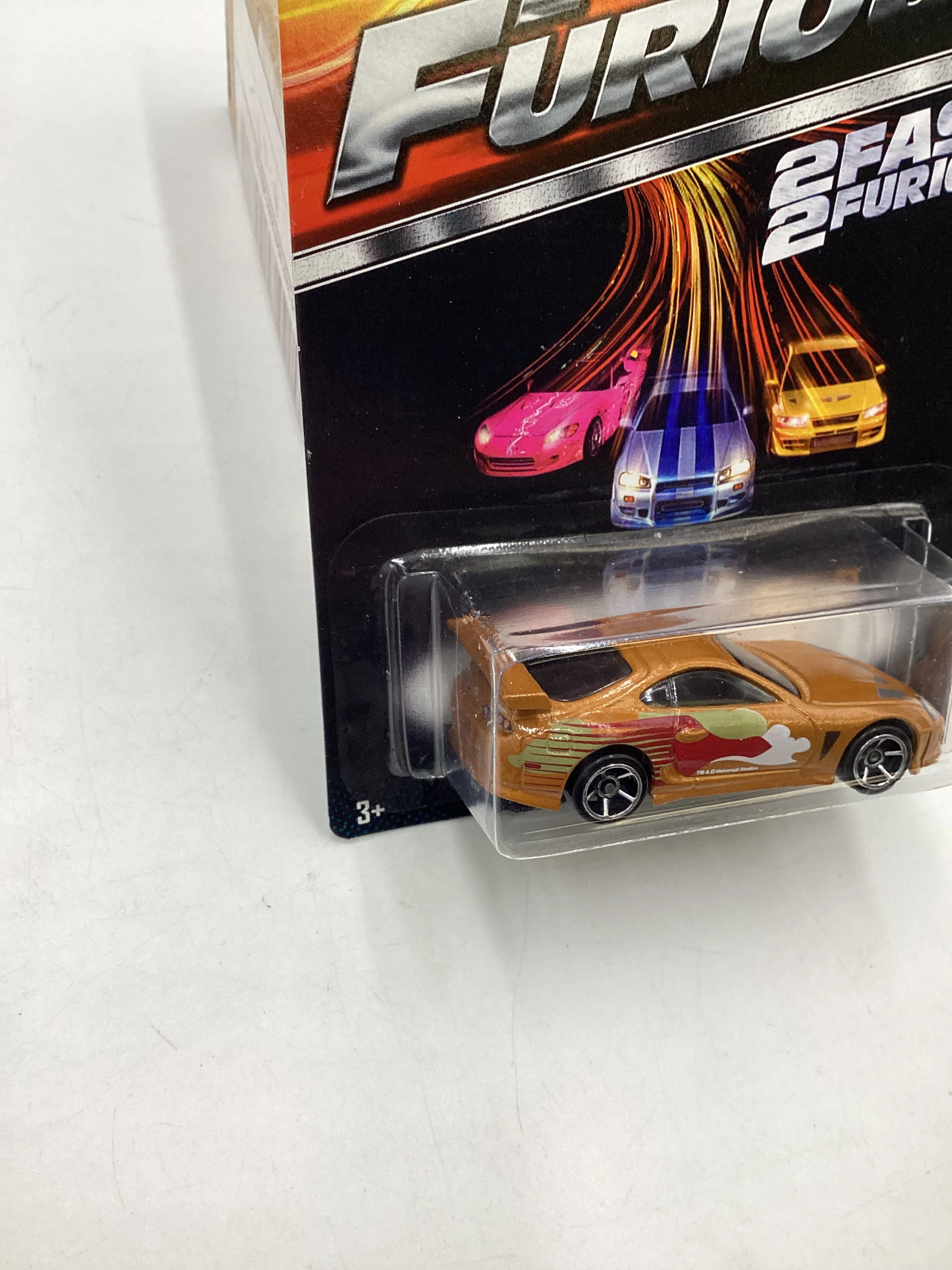 2015 Hot Wheels Fast & Furious 2 Fast 2 Furious 94 Toyota Supra #2 with protector 71A - Image 5