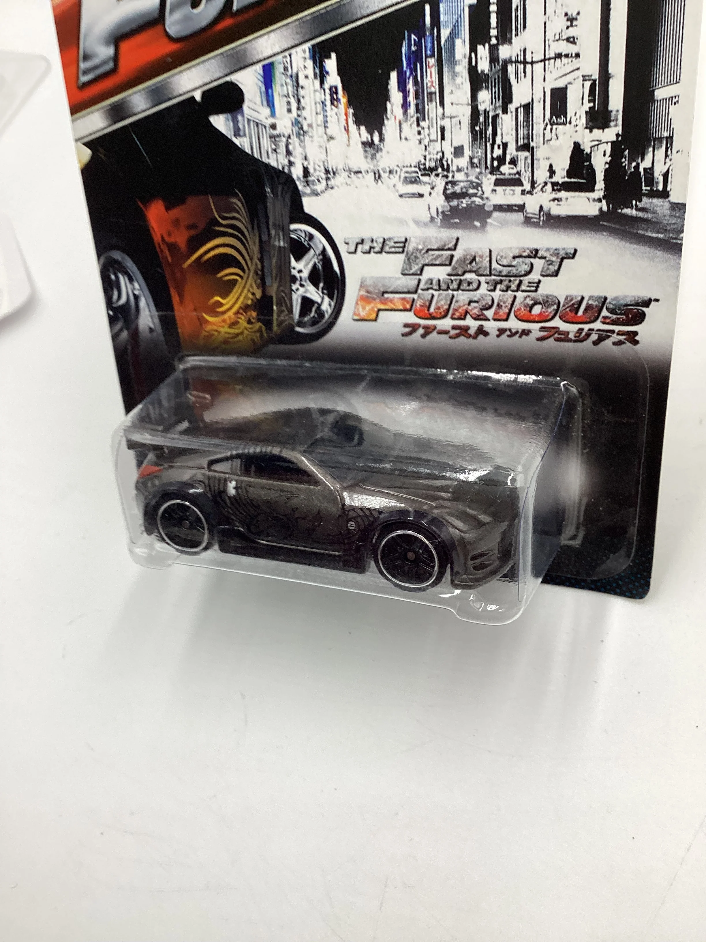 2015 Hot Wheels Fast & Furious #5 Nissan 350Z Gray W/protector - Image 4