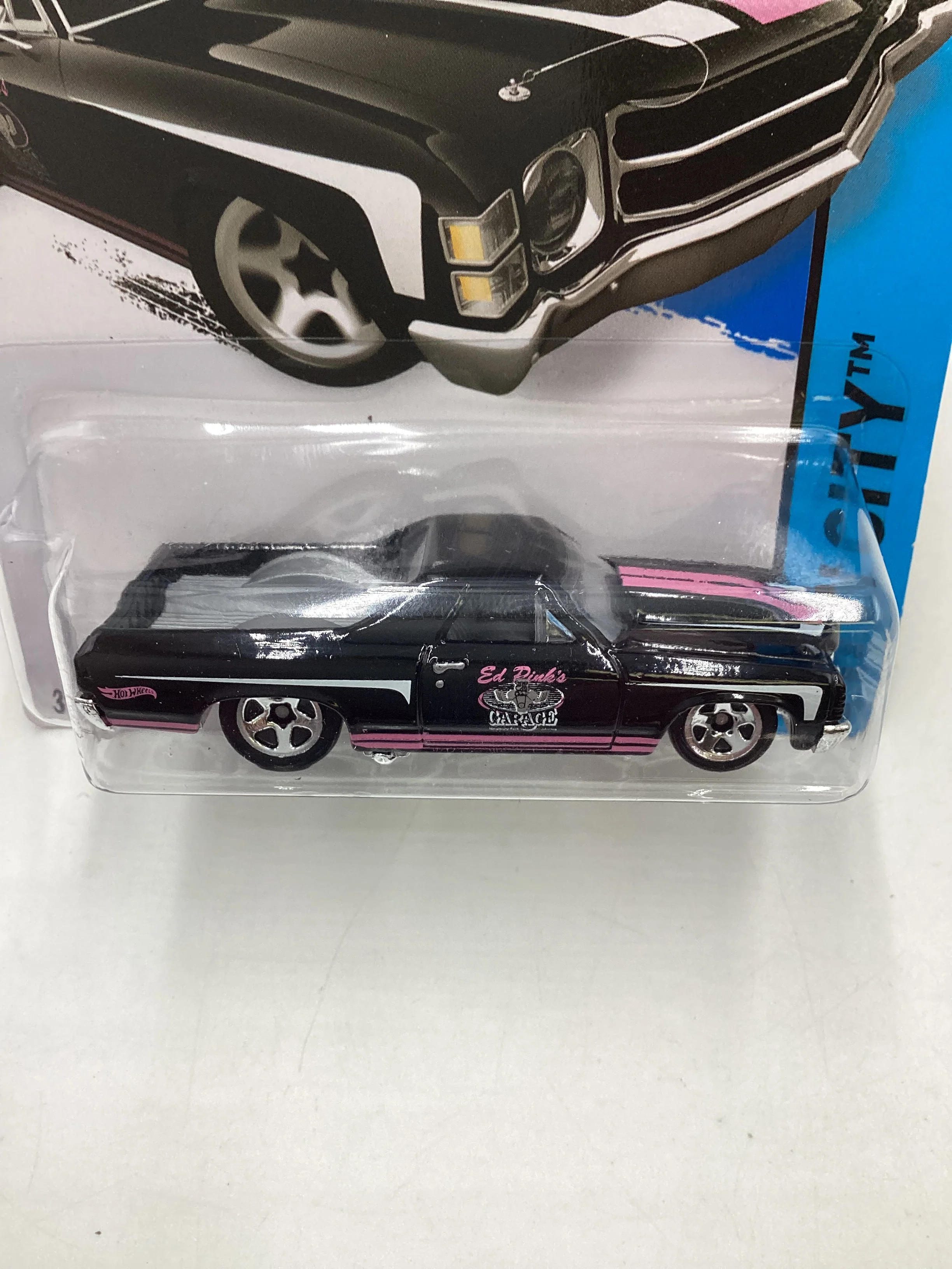 2015 Hot wheels HW City #18 71 El Camino Black 14G - Image 3