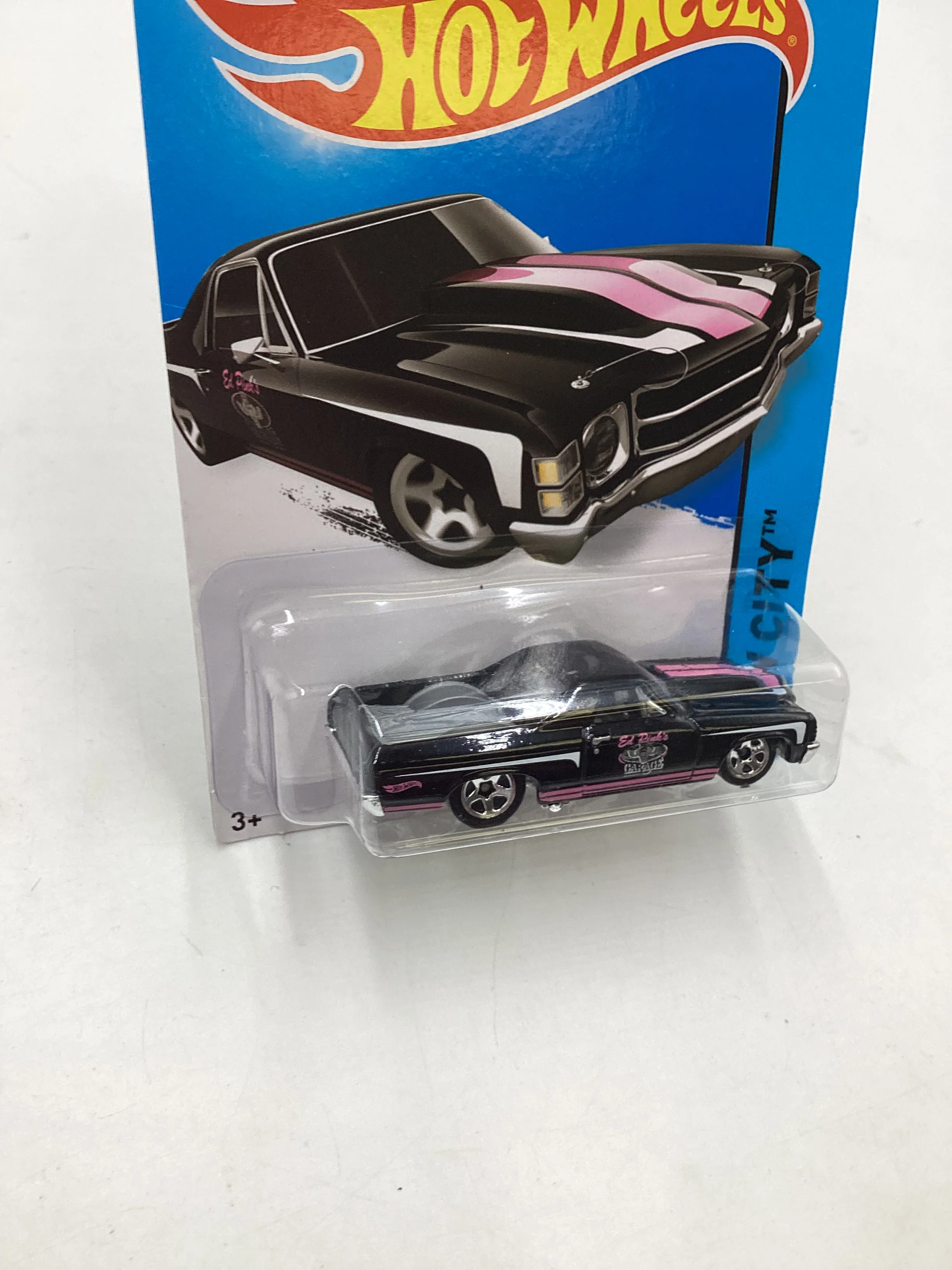 2015 Hot wheels HW City #18 71 El Camino Black 14G - Image 5