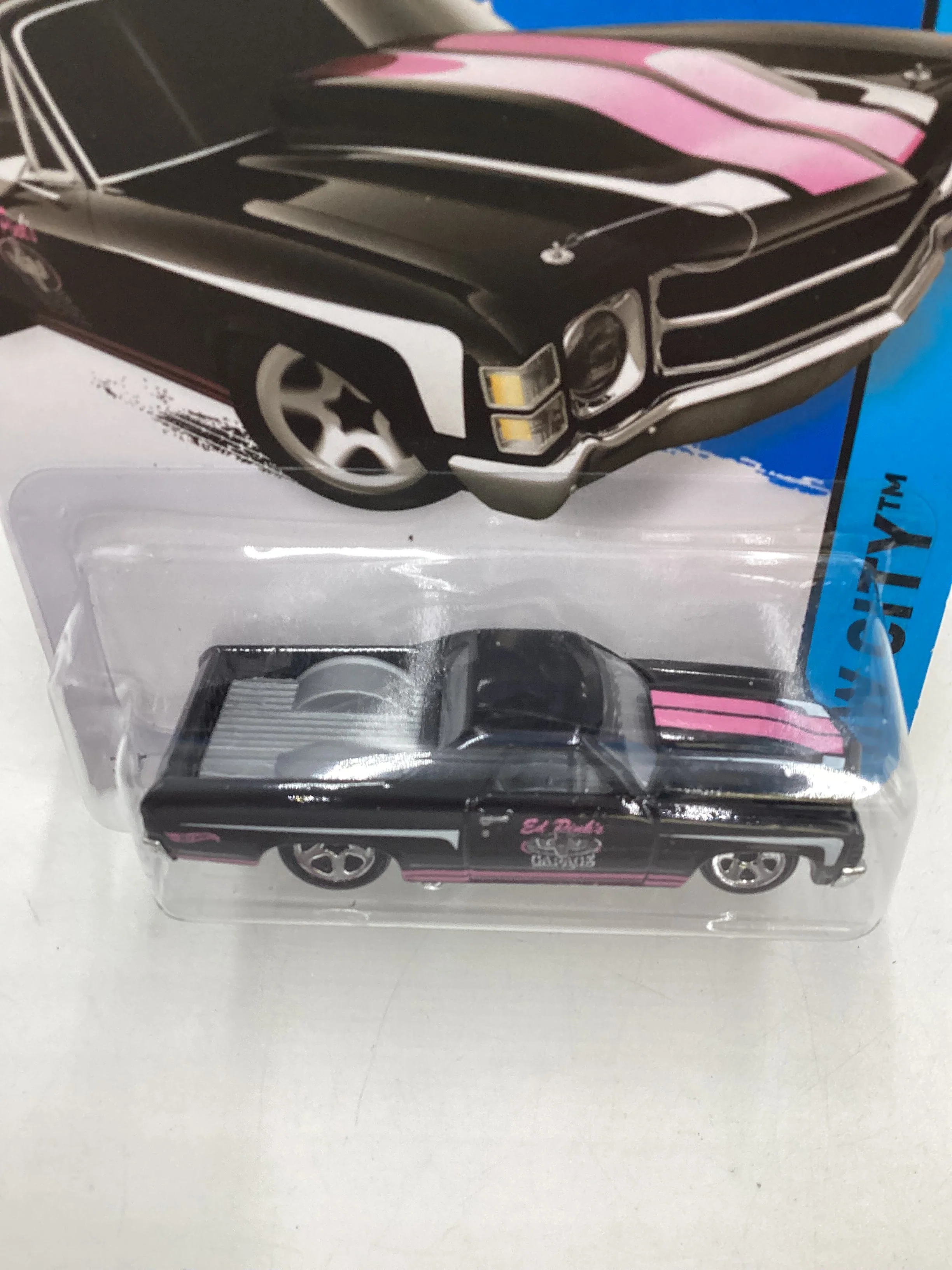 2015 Hot wheels HW City #18 71 El Camino Black 14G - Image 6