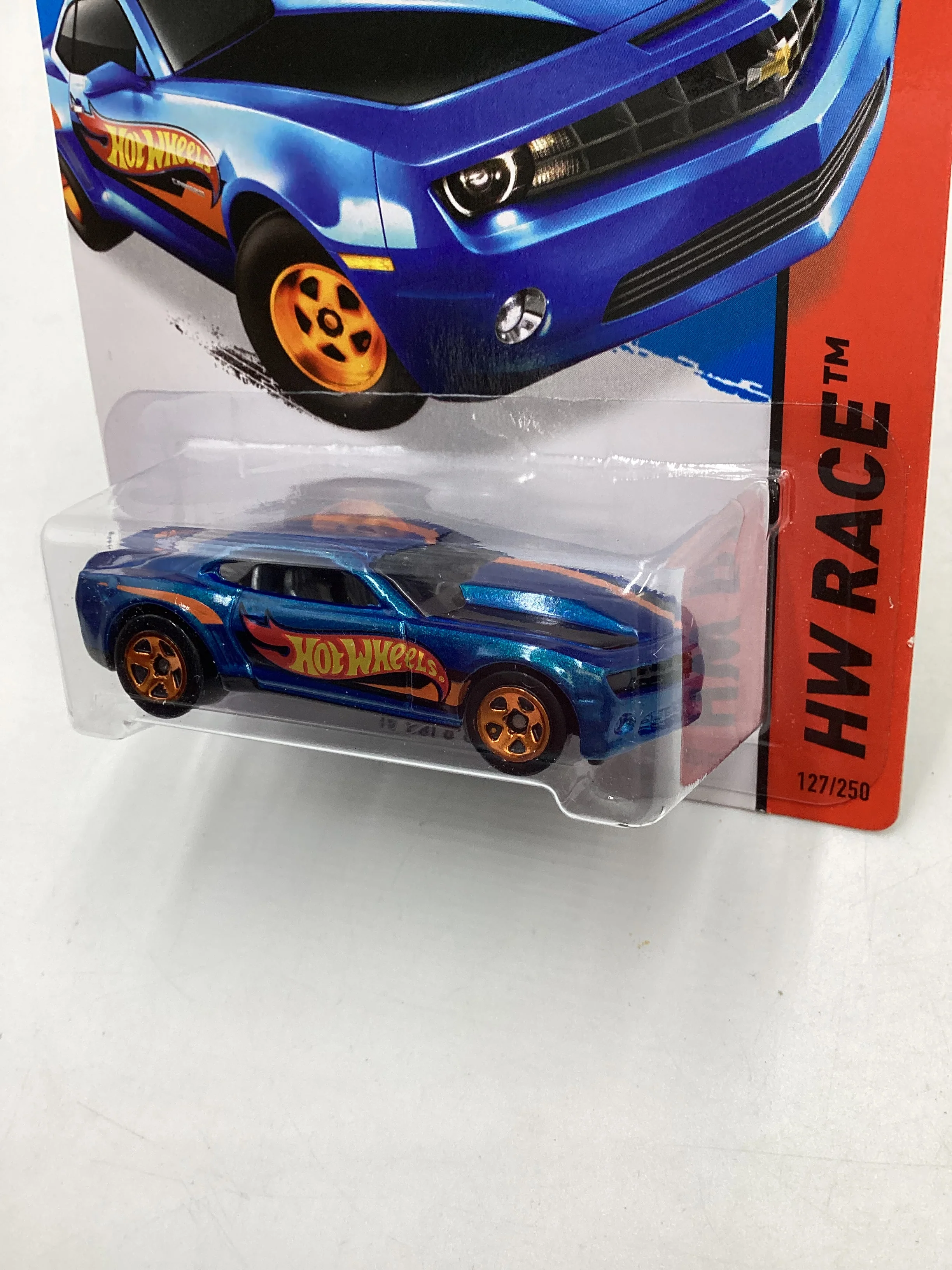 2015 Hot Wheels HW Race #127 13 Copo Camaro Blue 2H - Image 3