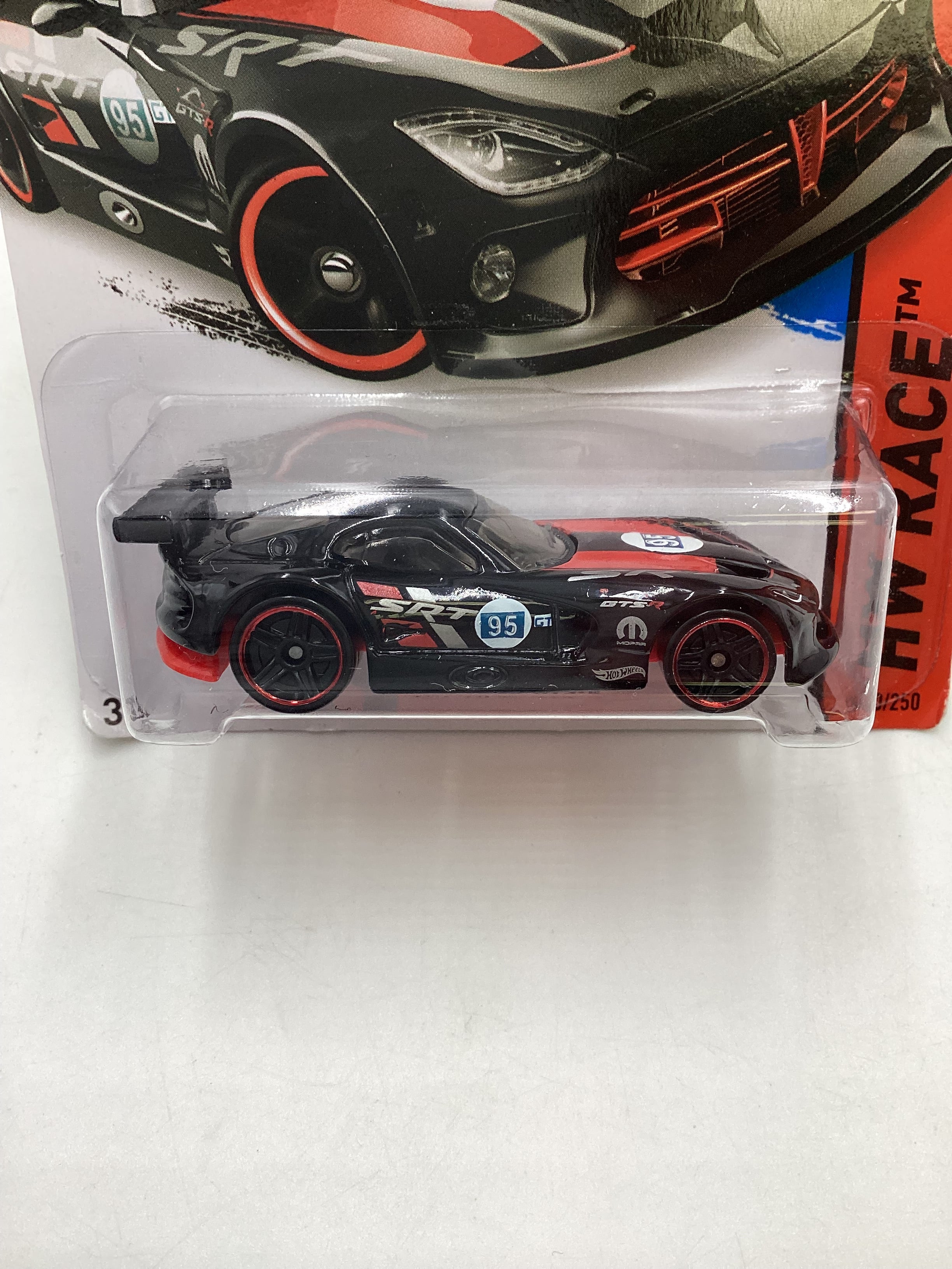 2015 Hot Wheels HW Race #150 SRT Viper GTS-R Black 60F - Image 2
