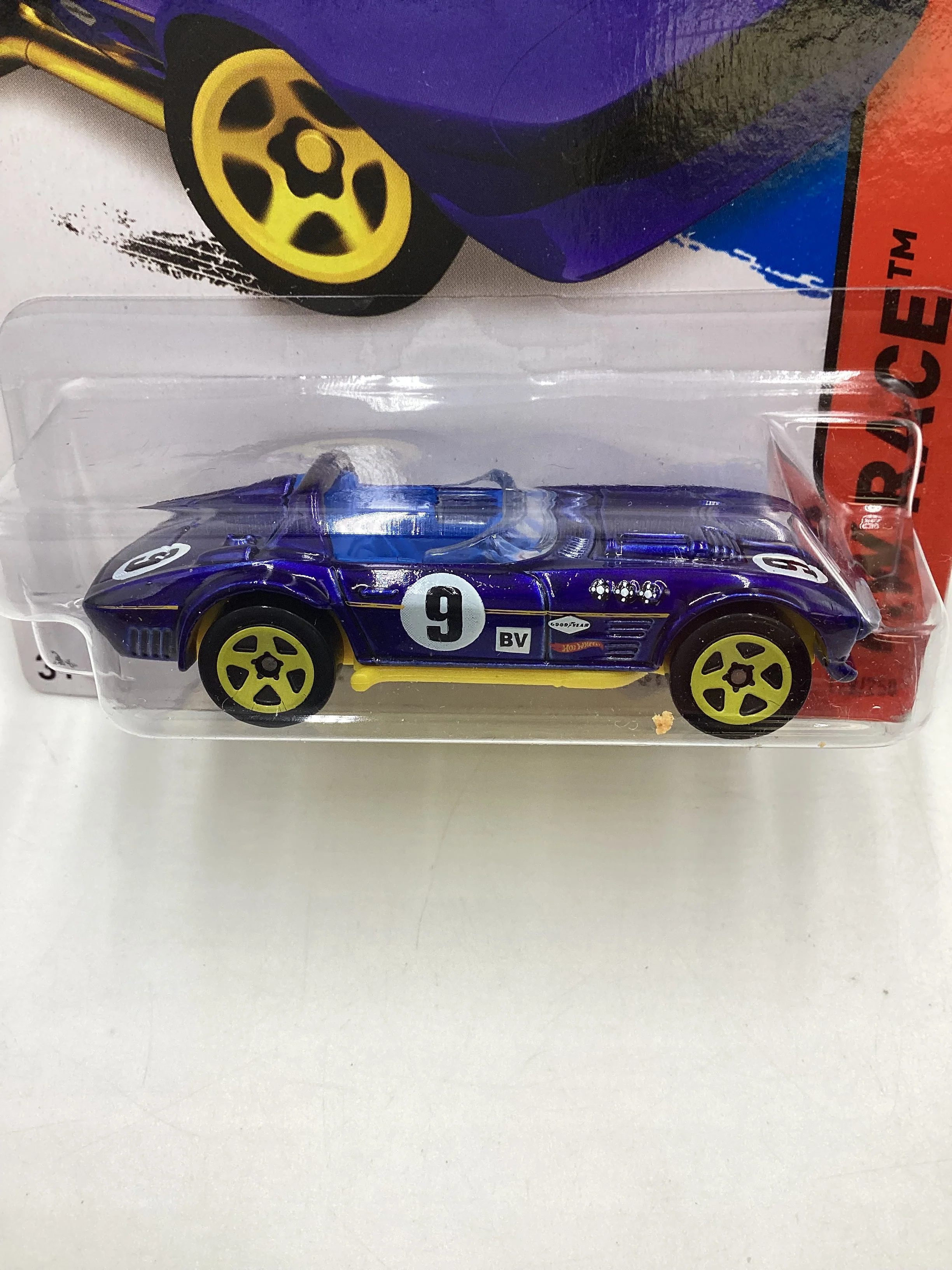 2015 Hot Wheels HW Race #179 Corvette Grand Sport Roadster Blue 1C - Image 3