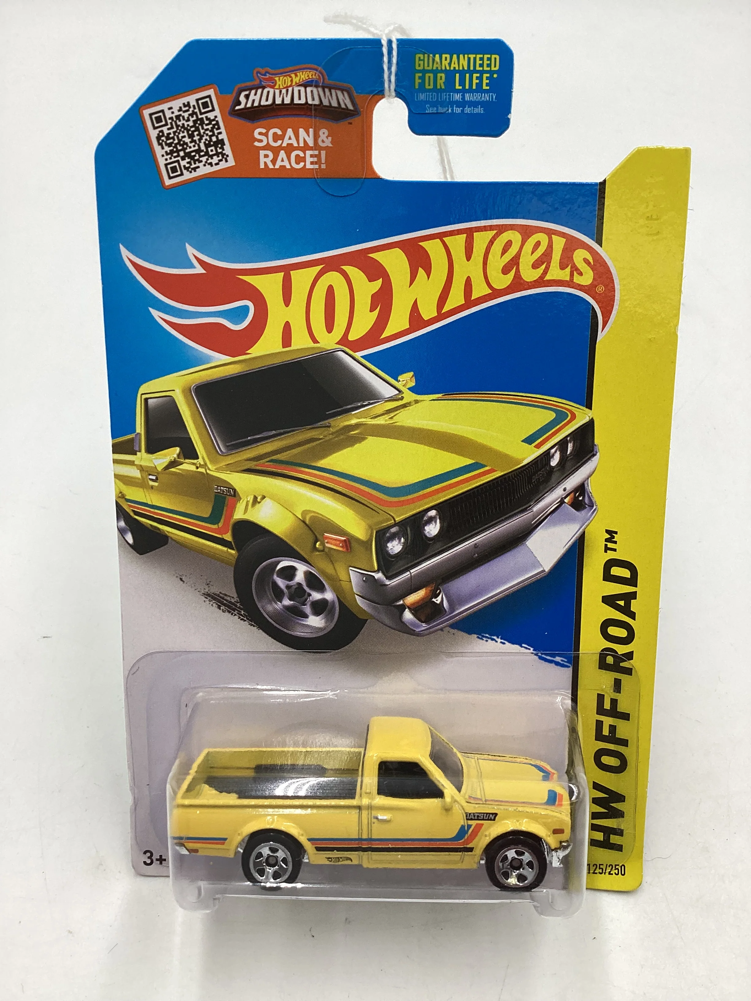 2015 Hot Wheels Kmart Exclusive #125 Datsun 620 Yellow 161A - Image 2