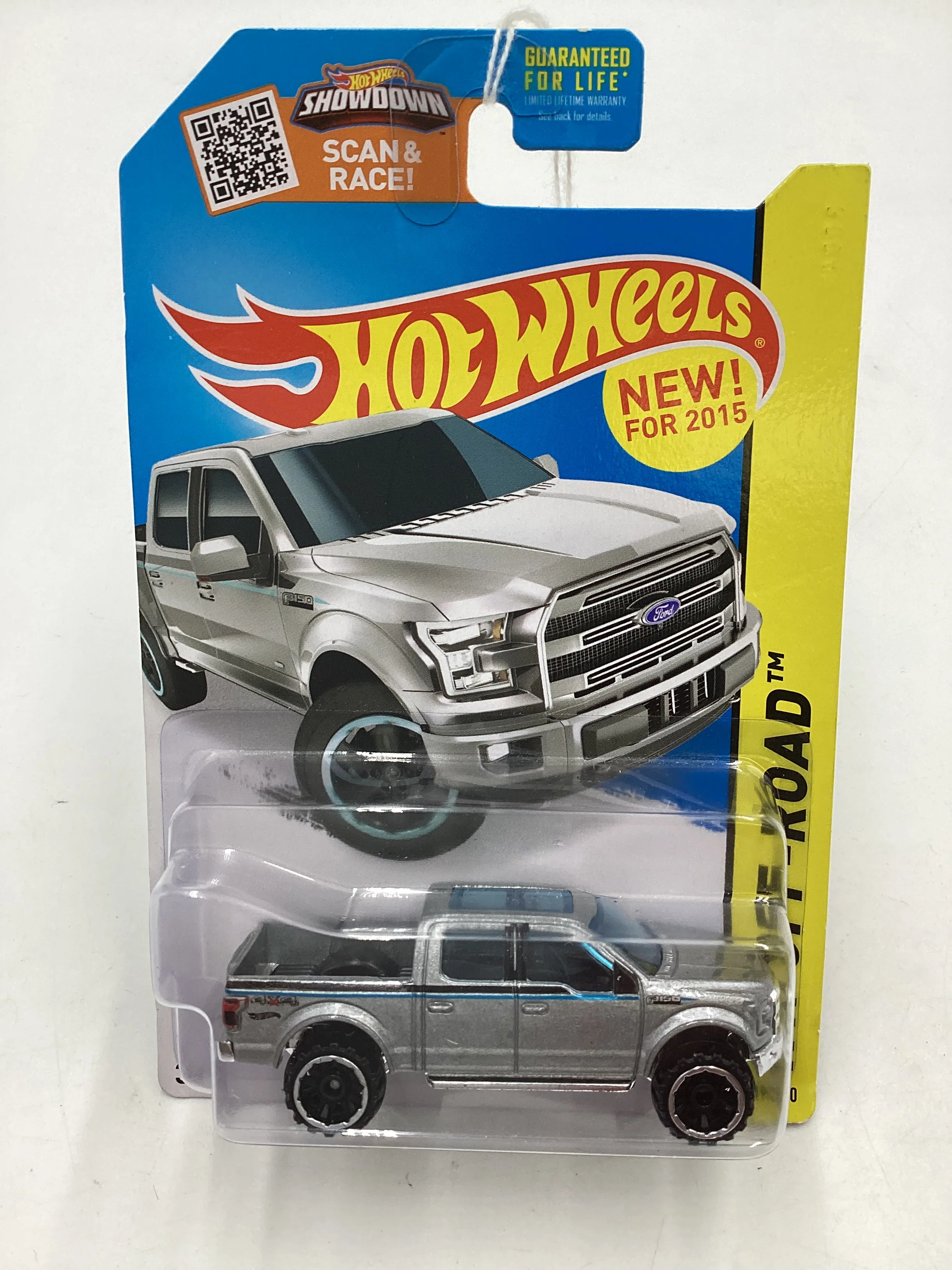 2015 Hot Wheels Off Road #119 15 Ford F 150 Silver 34A - Image 2
