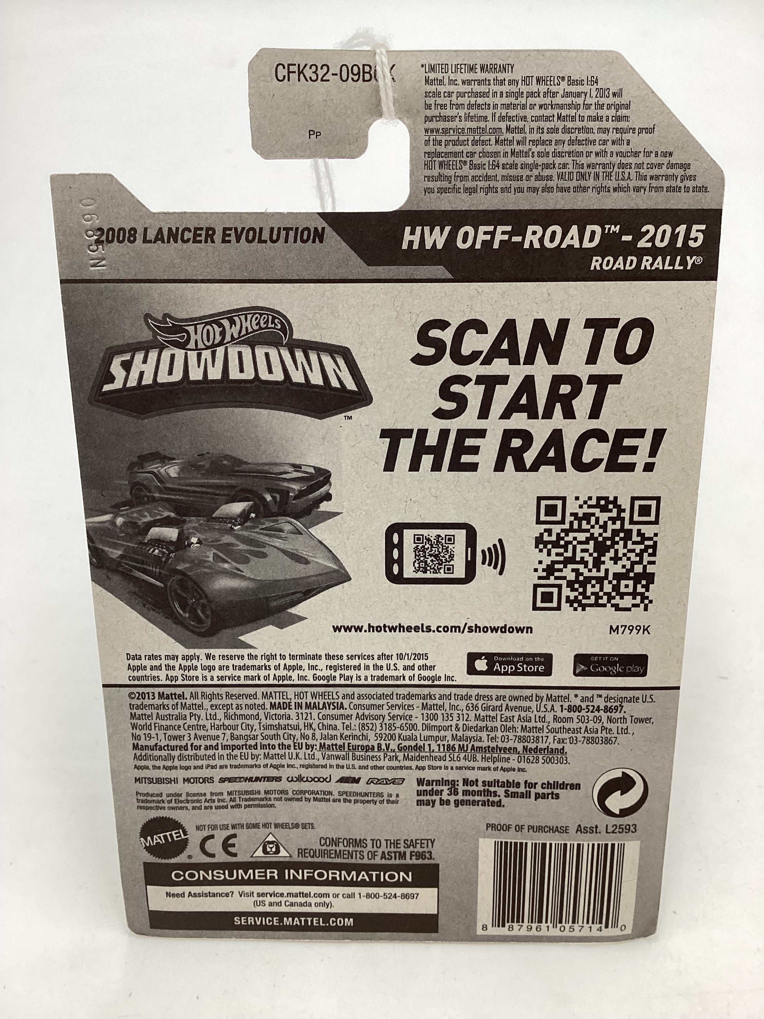 2015 Hot Wheels Off Road #77 2008 Lancer Evolution 92E - Image 7