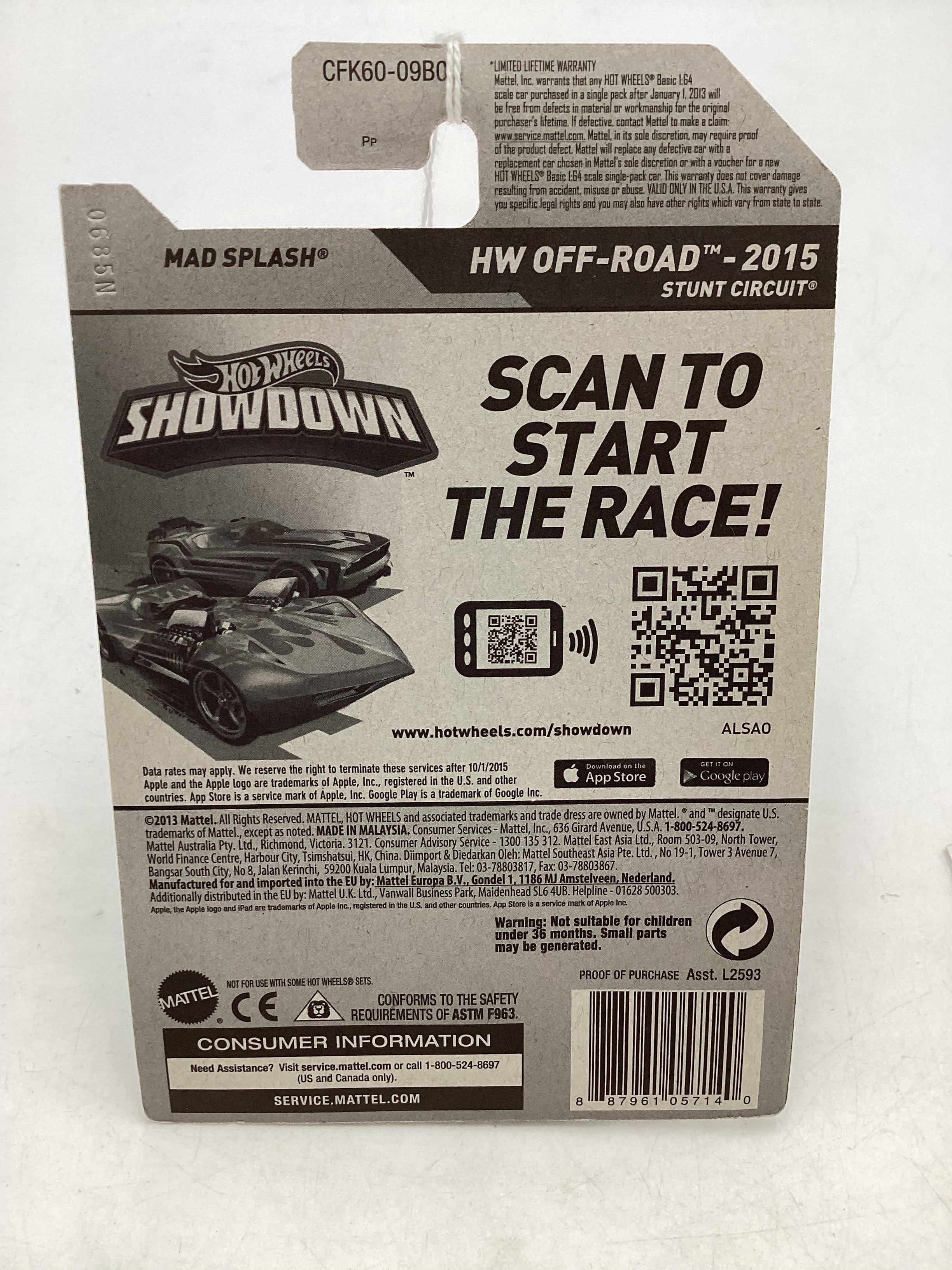 2015 Hot Wheels Treasure Hunt #113 Mad Splash 275C - Image 6
