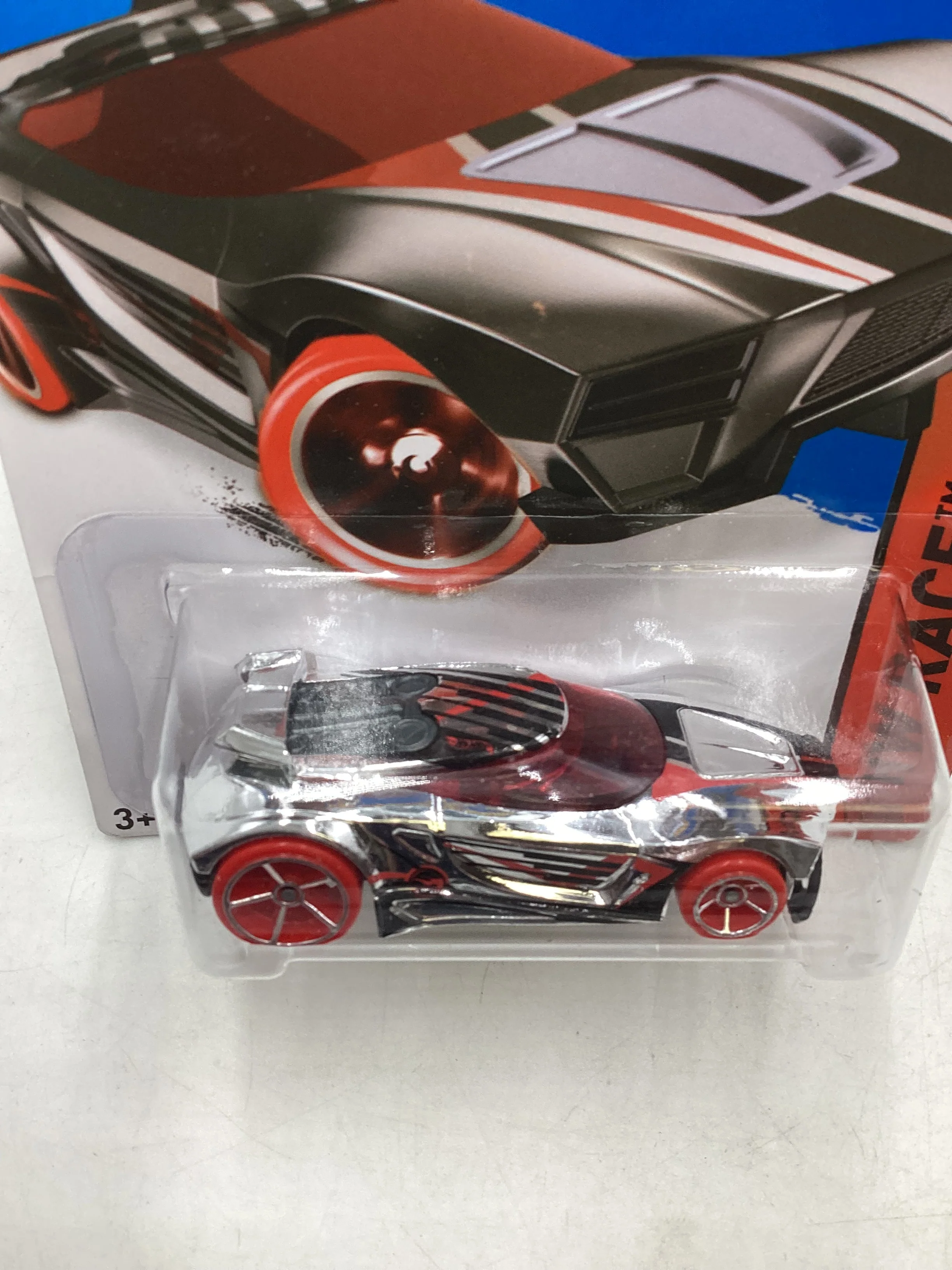 2015 Hot Wheels Treasure Hunt #162 Chicane Chrome 275C - Image 5