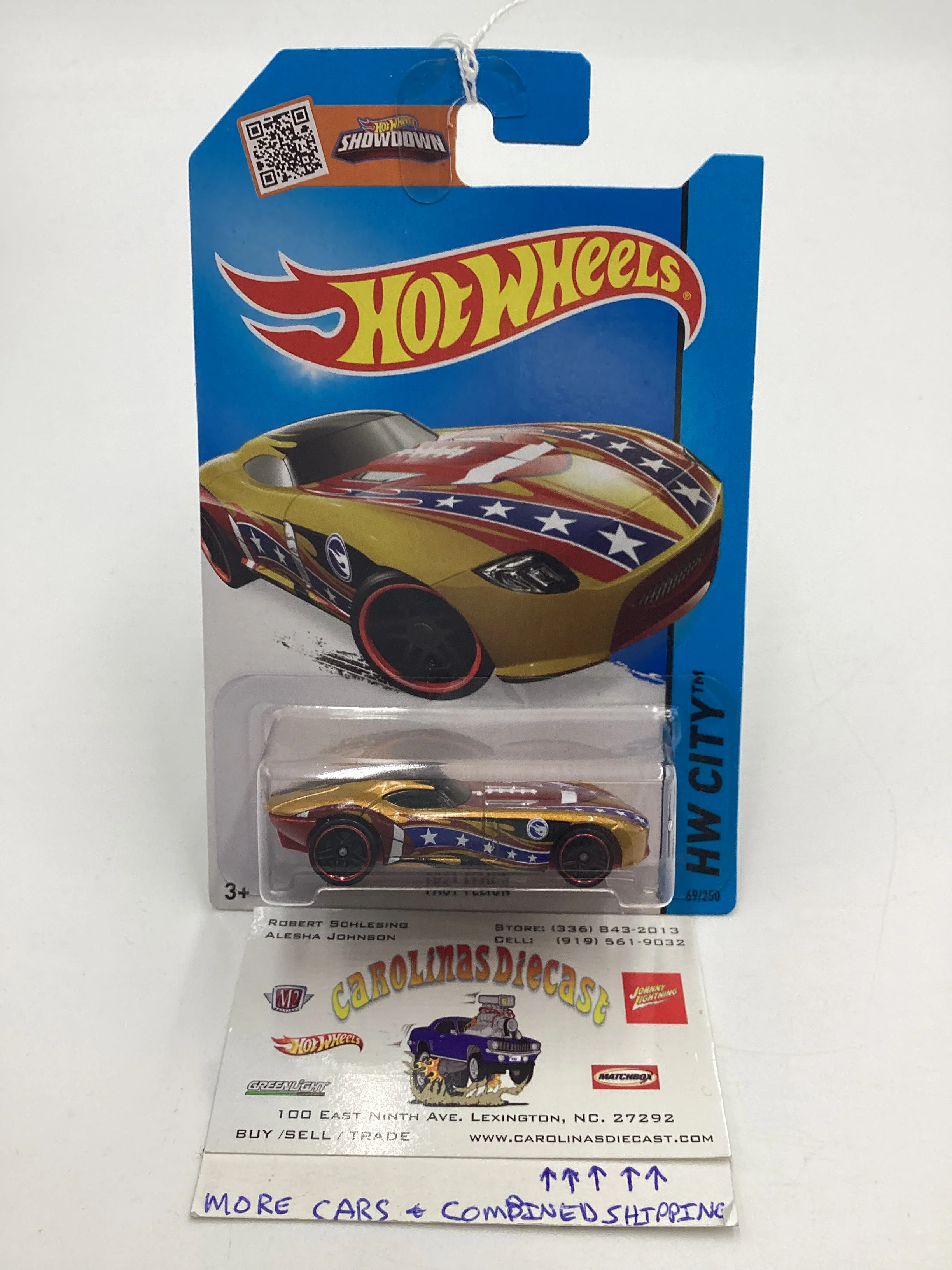 2015 Hot Wheels Treasure Hunt #69 Fast Felion Gold International Card 276C