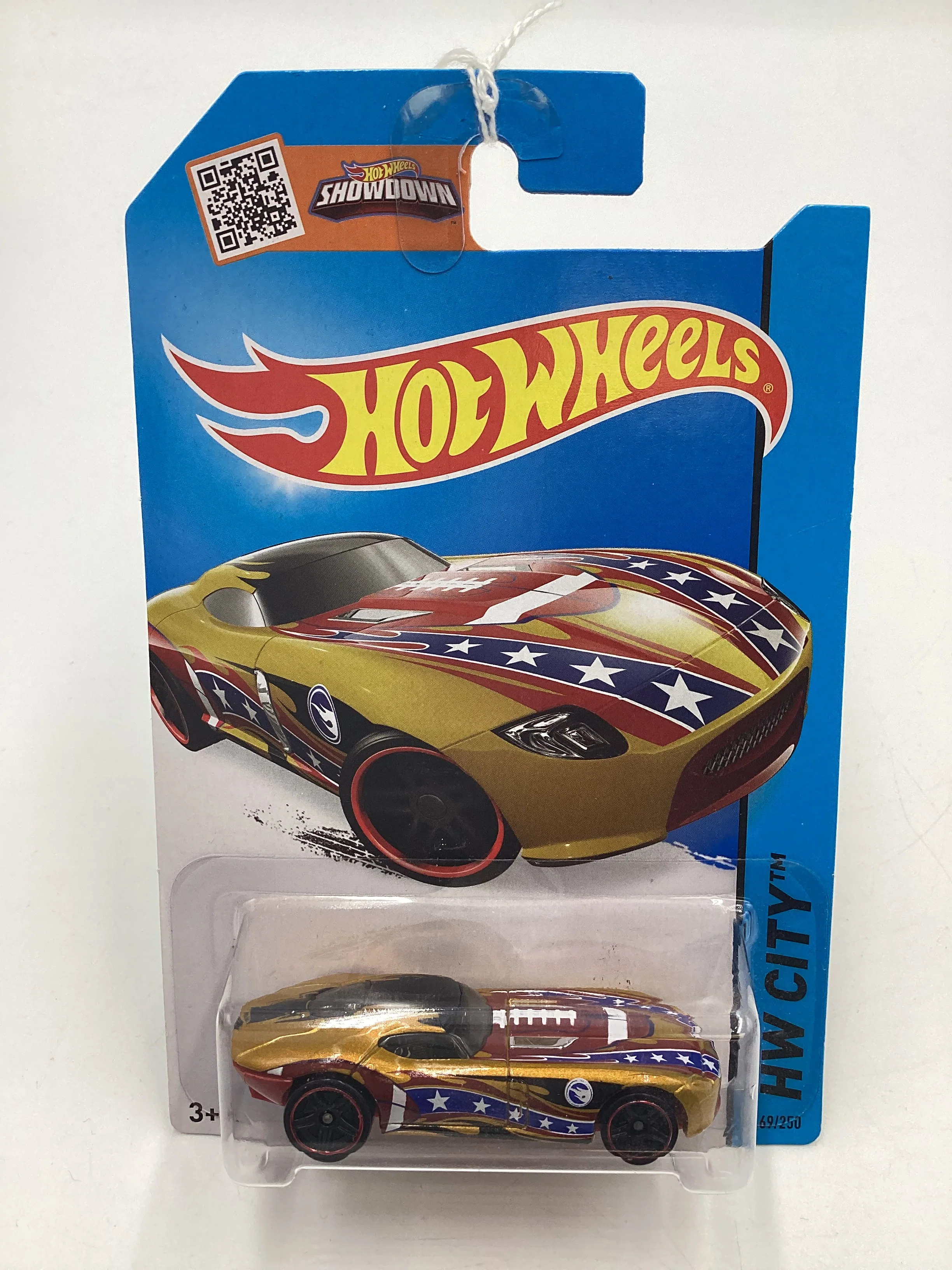 2015 Hot Wheels Treasure Hunt #69 Fast Felion Gold International Card 276C - Image 2