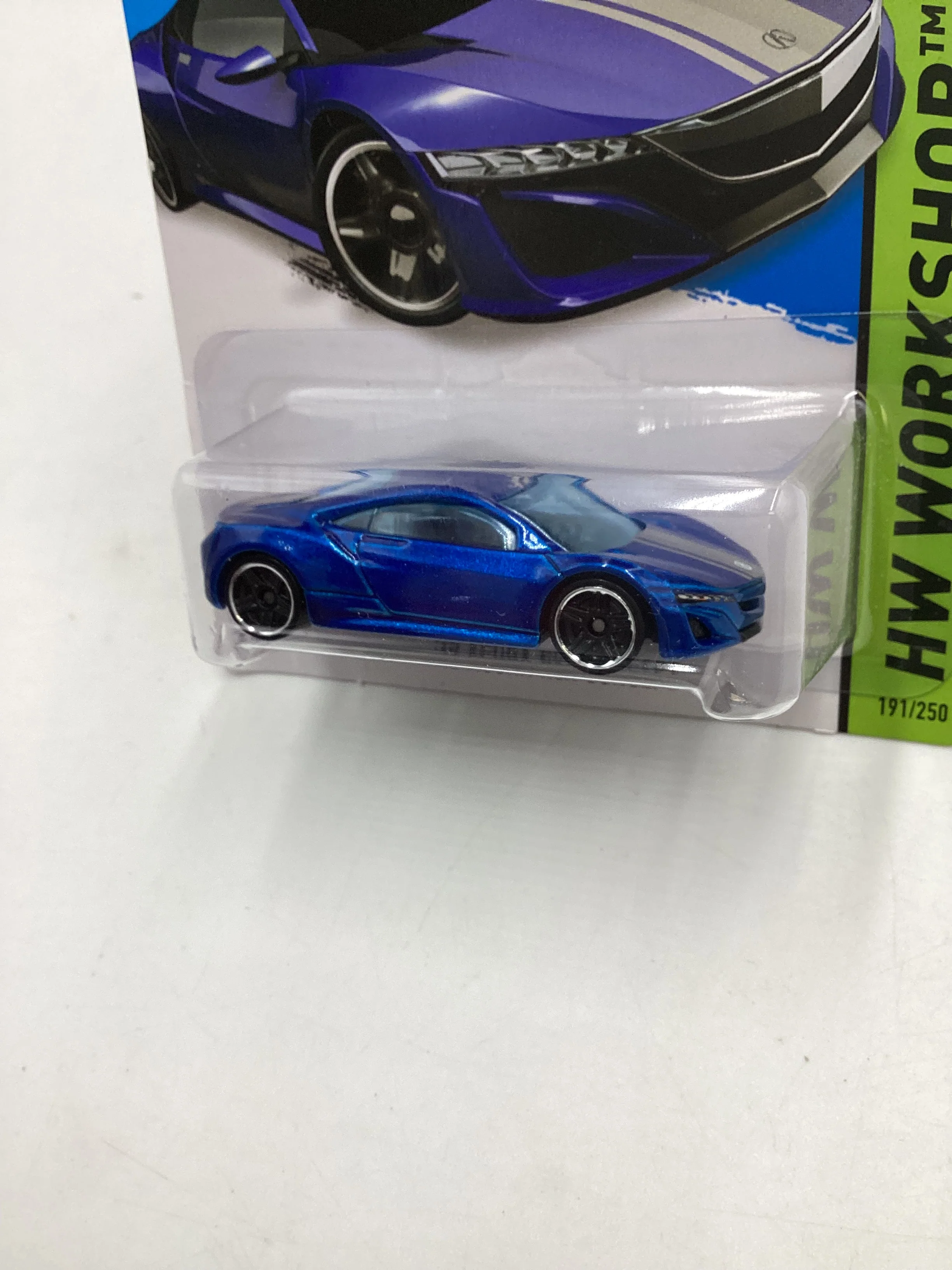 2015 Hot wheels Workshop #191 12 Acura NSX Concept Blue 108B - Image 4