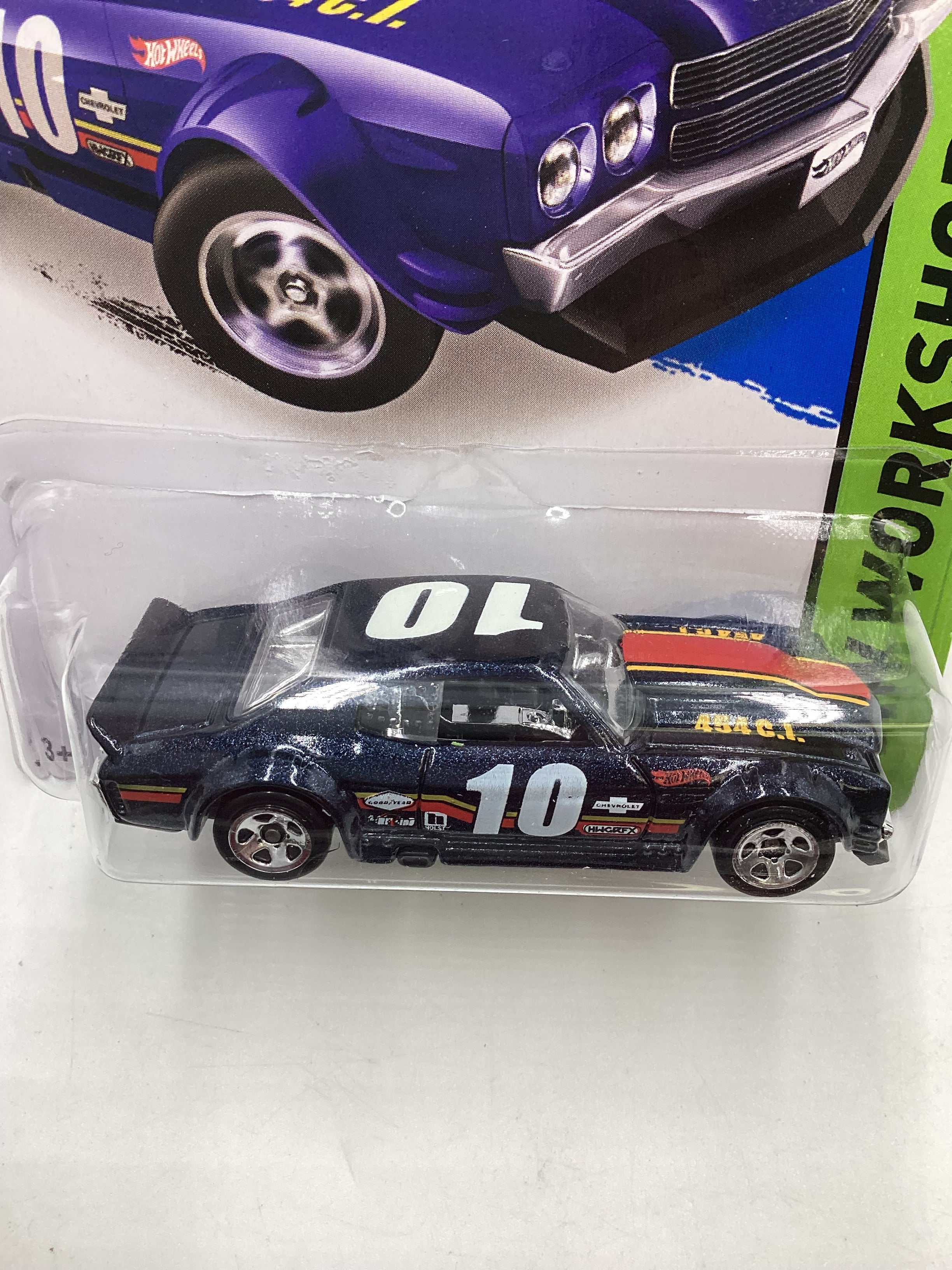 2015 Hot Wheels Workshop #194 70 Chevy Chevelle Blue 9A - Image 6