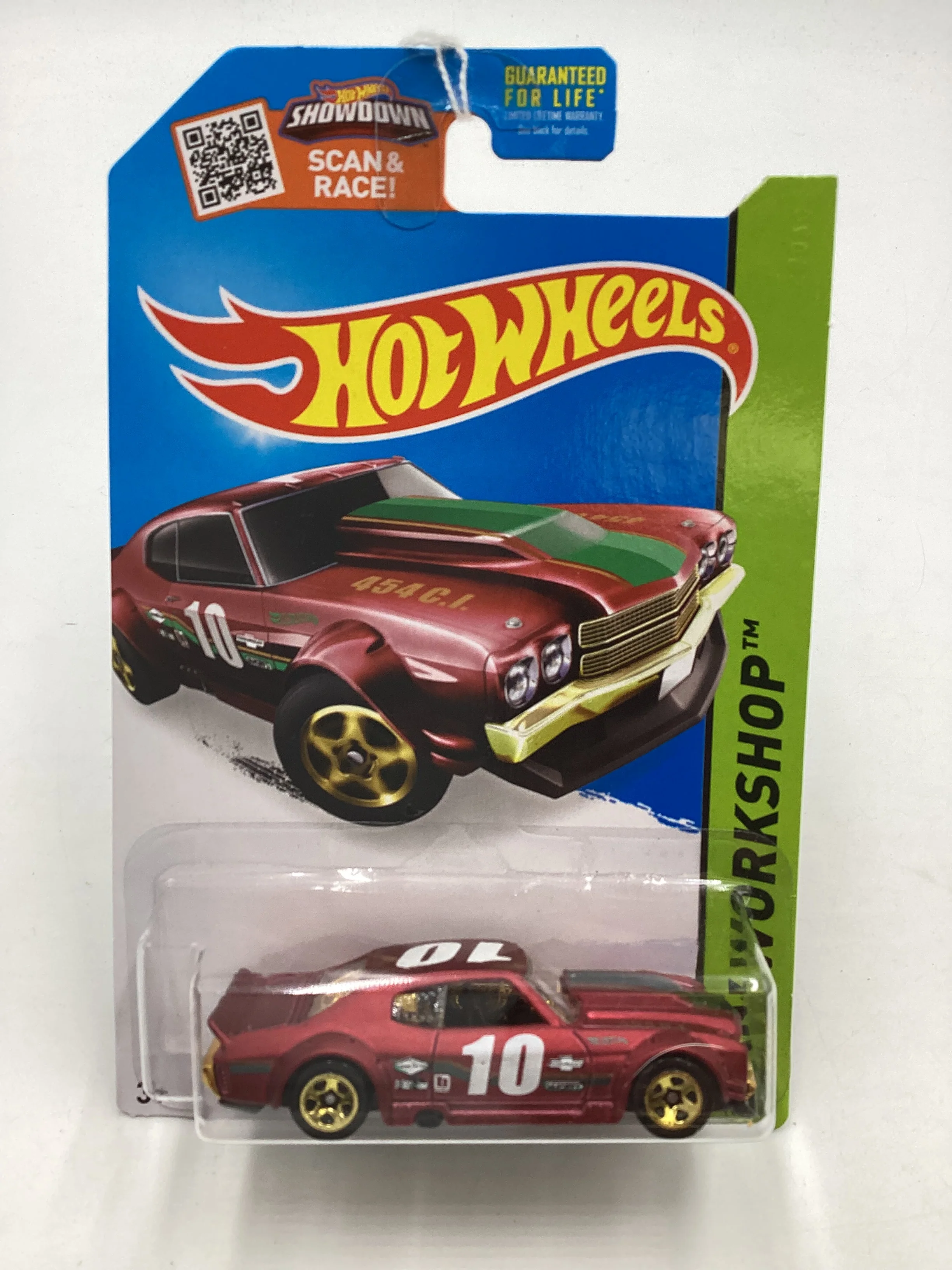 2015 Hot Wheels Workshop #194 70 Chevy Chevelle Satin Red 11H - Image 2