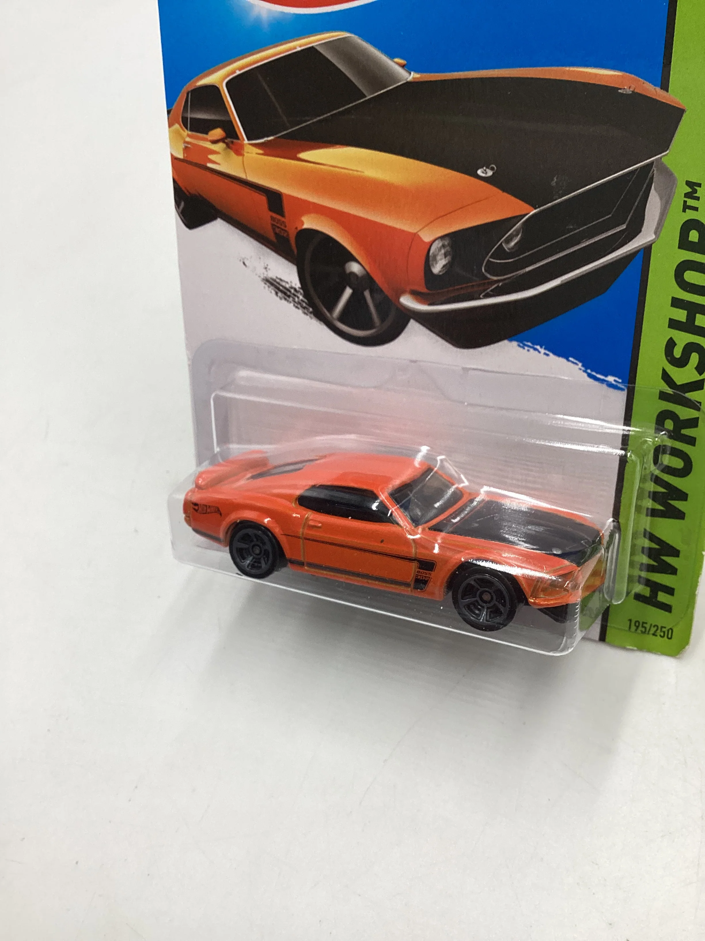 2015 Hot Wheels Workshop #195 69 Ford Mustang Boss 302 24H - Image 4