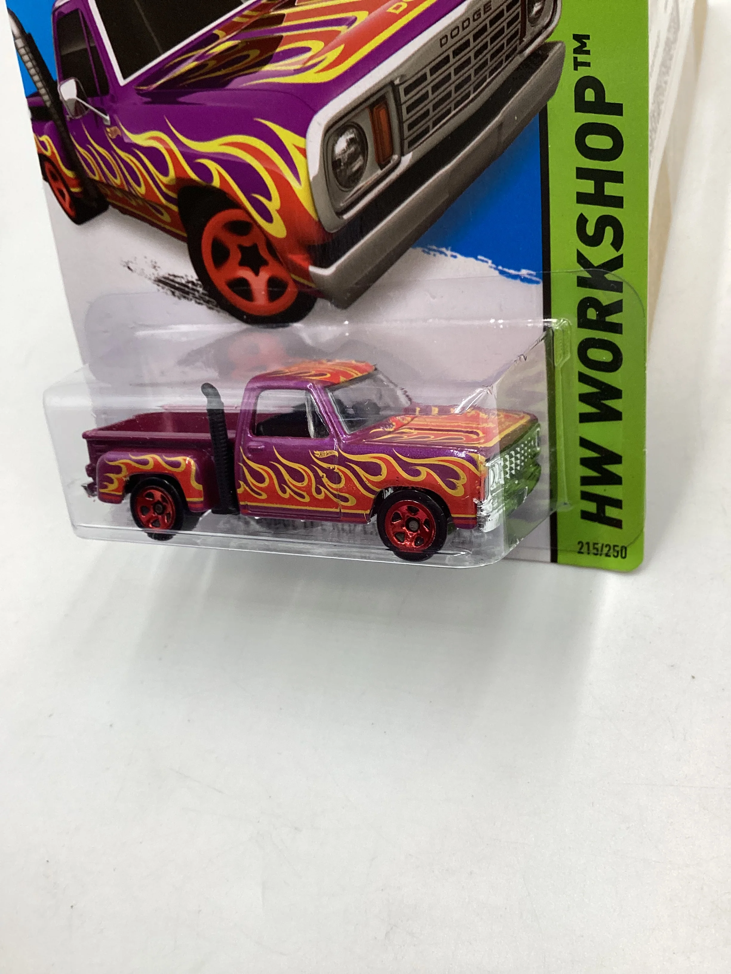2015 Hot Wheels Workshop #215 78 Dodge Li’l Red Express Truck 47C - Image 4