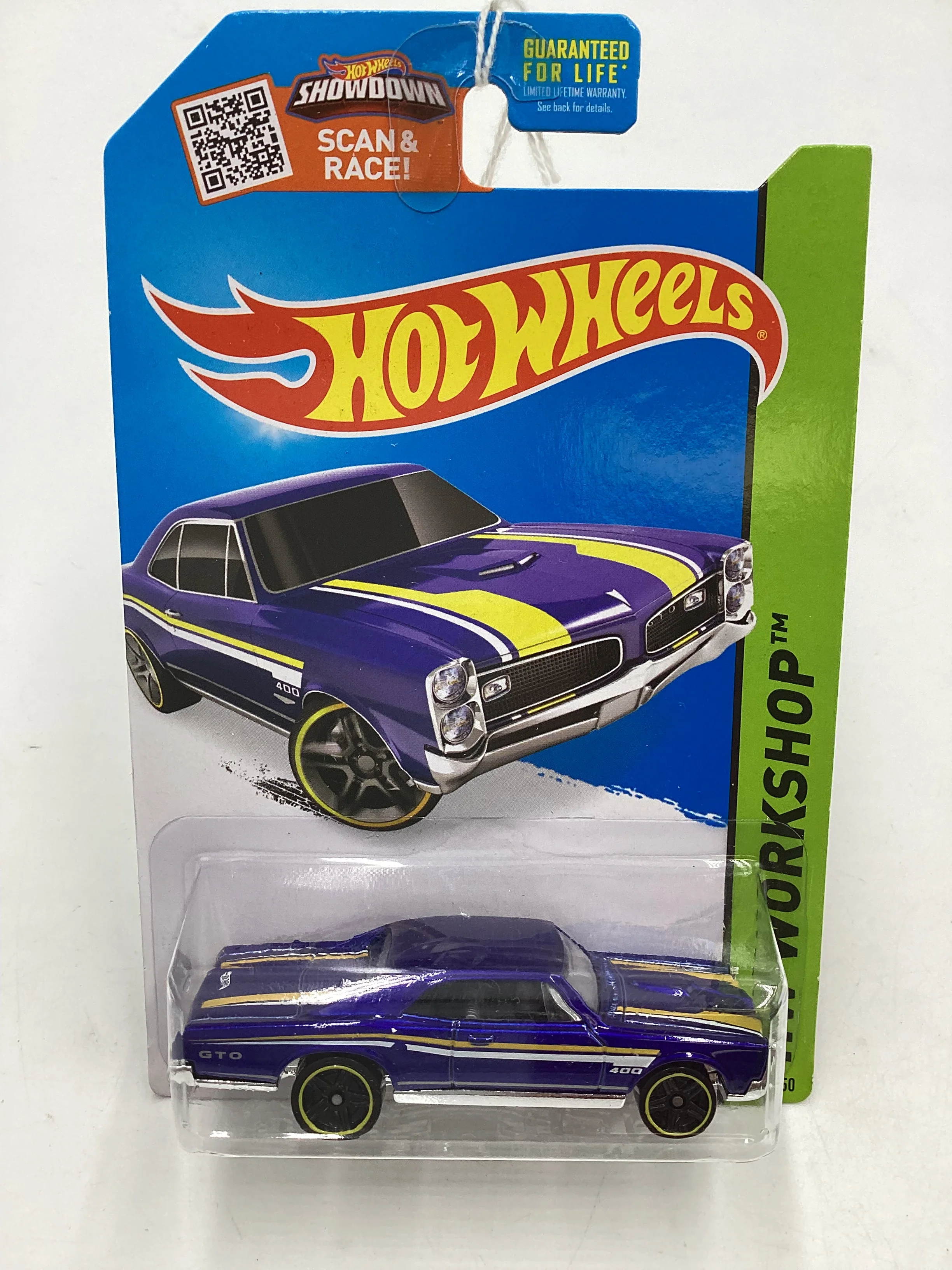 2015 Hot Wheels Workshop #228 67 Pontiac GTO Blue 60F - Image 2