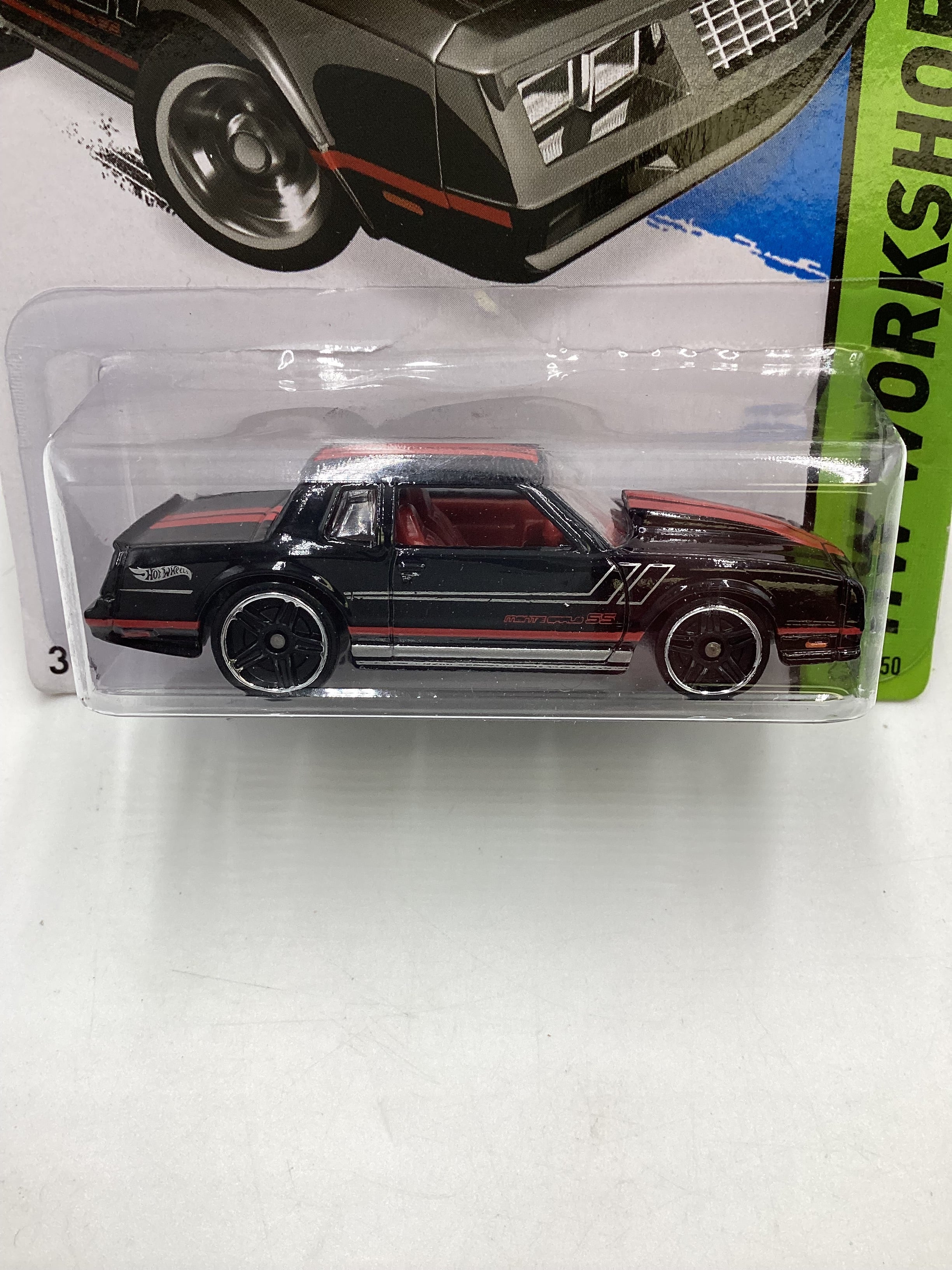 2015 Hot Wheels Workshop #230 86 Monte Carlo SS Black 16A - Image 3