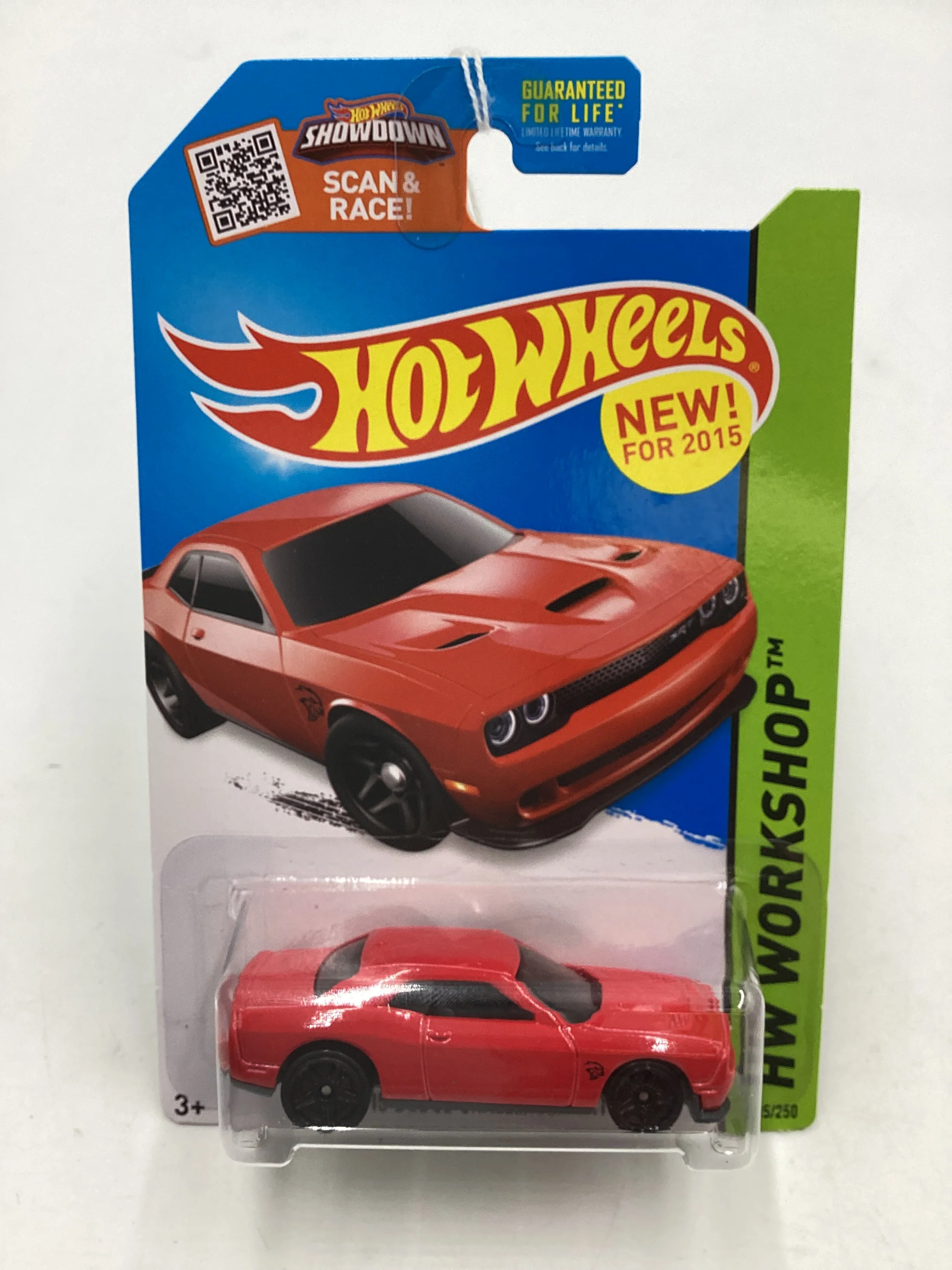 2015 Hot Wheels Workshop #235 15 Dodge Challenger SRT Hellcat Red 56B - Image 2